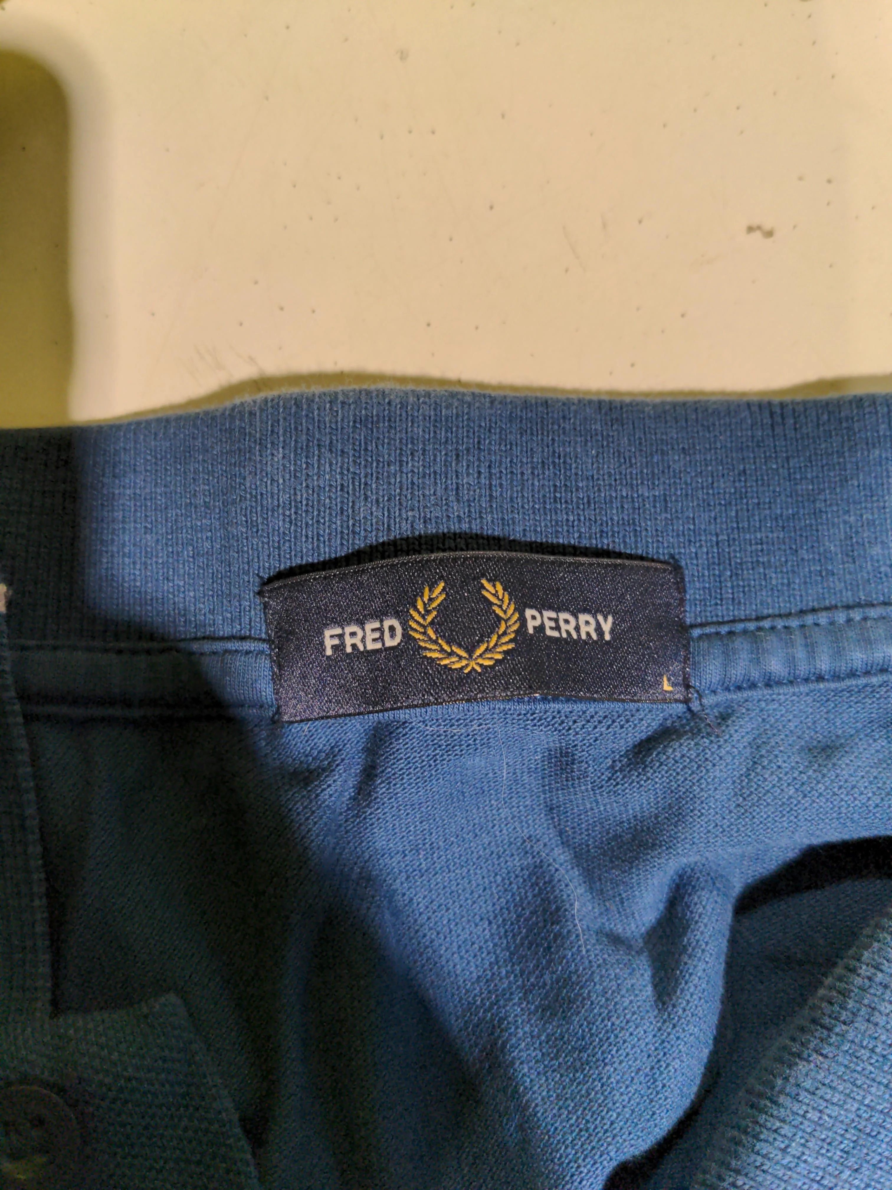 Fred Perry Men's Polo L Blue 100% Cotton Basic - Image 5