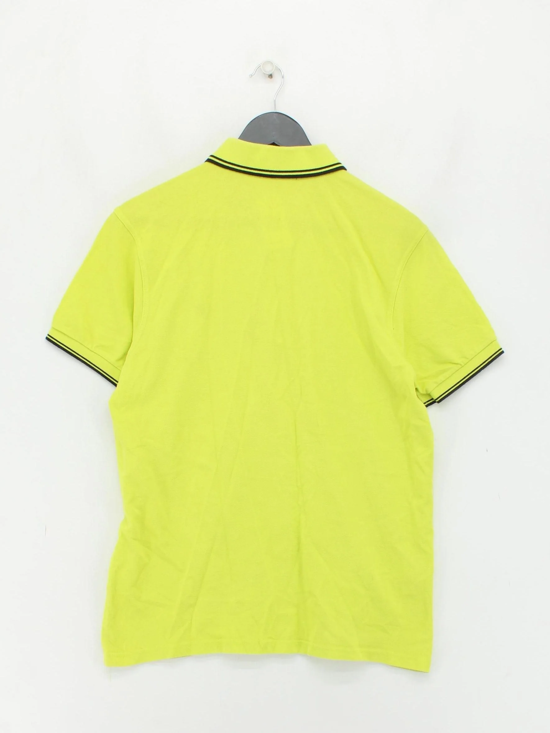 Fred Perry Men's Polo L Yellow 100% Cotton Basic - Image 2