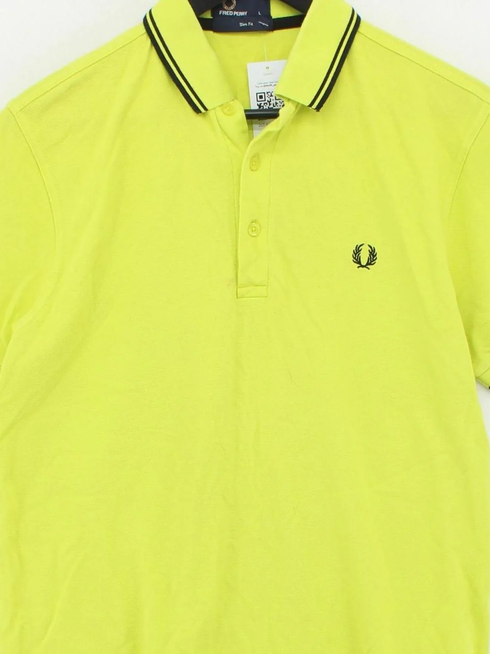 Fred Perry Men's Polo L Yellow 100% Cotton Basic - Image 3