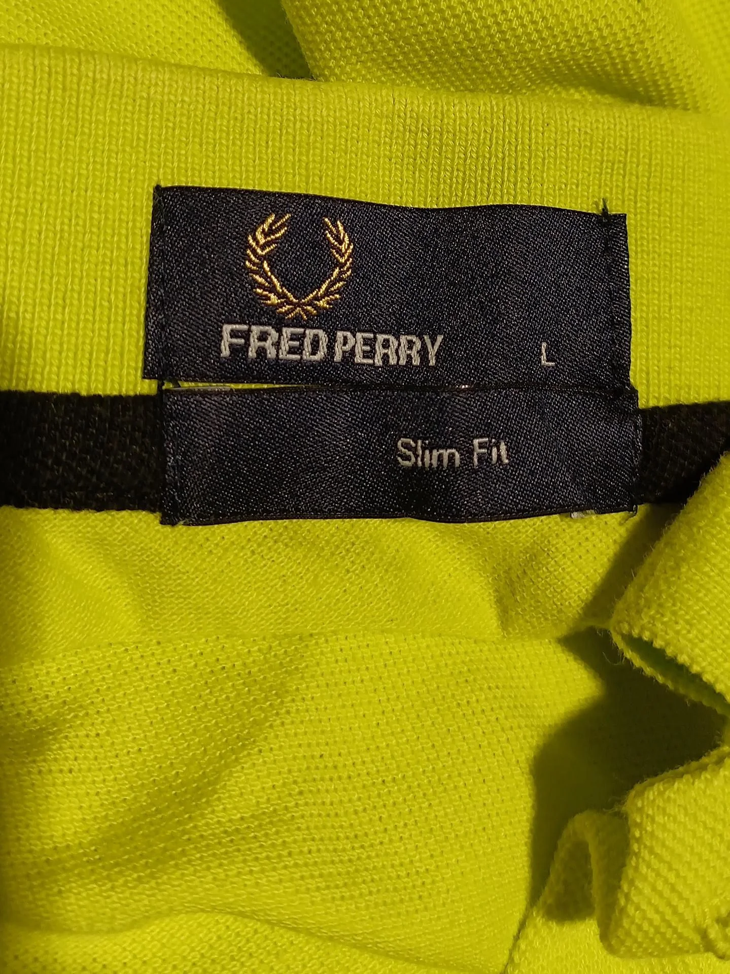 Fred Perry Men's Polo L Yellow 100% Cotton Basic - Image 6