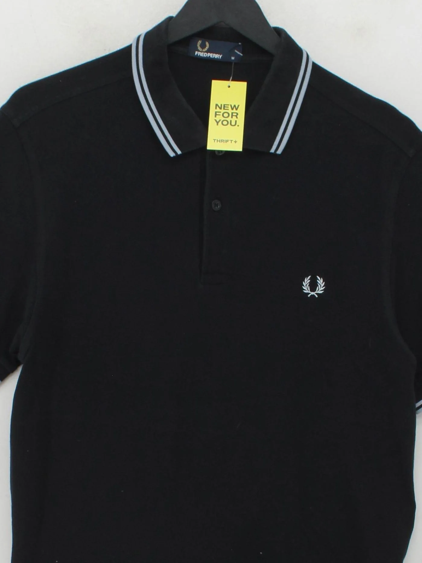 Fred Perry Men's Polo M Black 100% Cotton Basic - Image 3