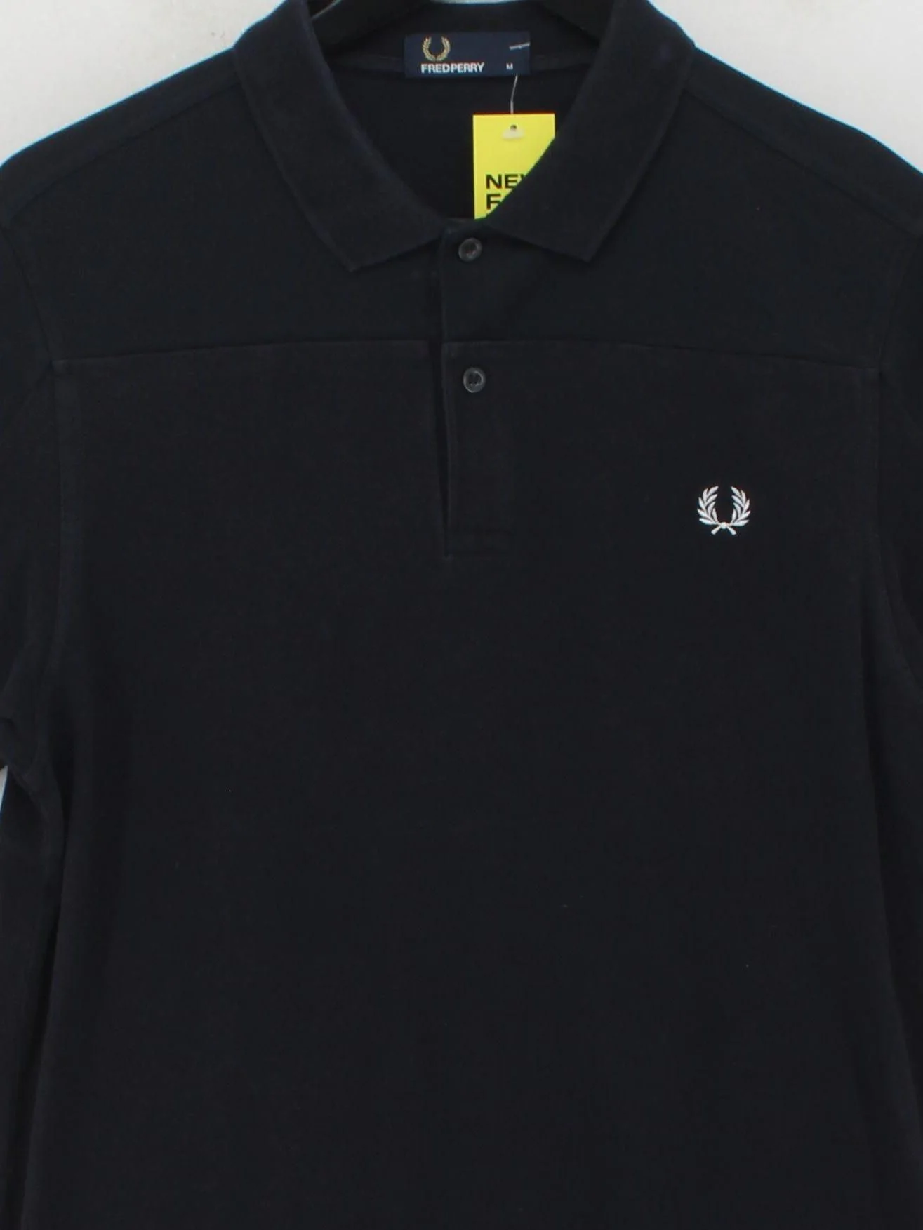 Fred Perry Men's Polo M Black Cotton with Polyester Basic - Image 3