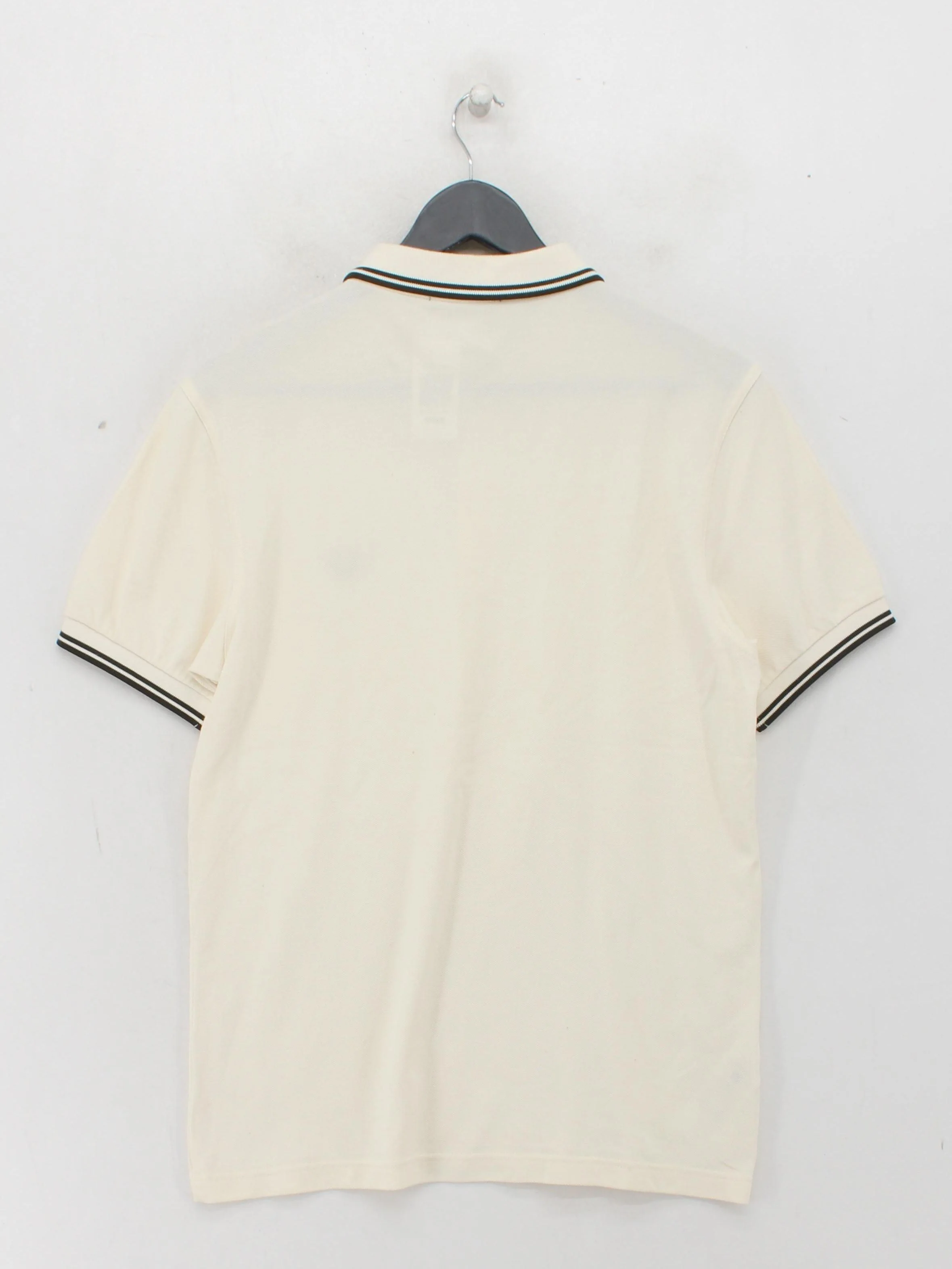 Fred Perry Men's Polo M Cream 100% Cotton Basic - Image 2