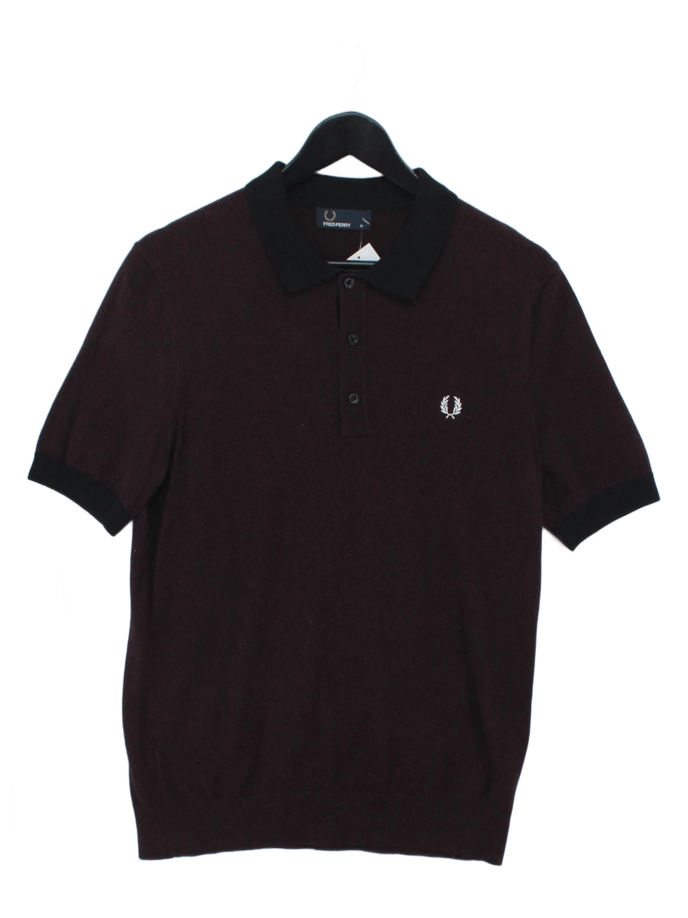 Fred Perry Men's Polo M Red 100% Cotton Basic