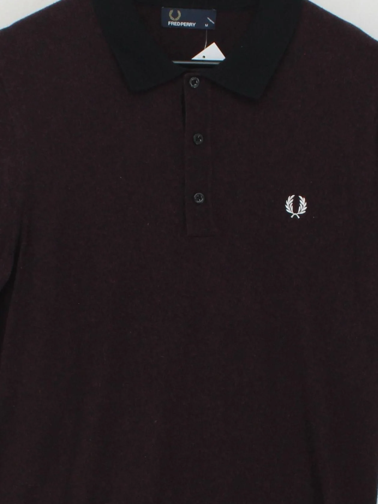 Fred Perry Men's Polo M Red 100% Cotton Basic - Image 3
