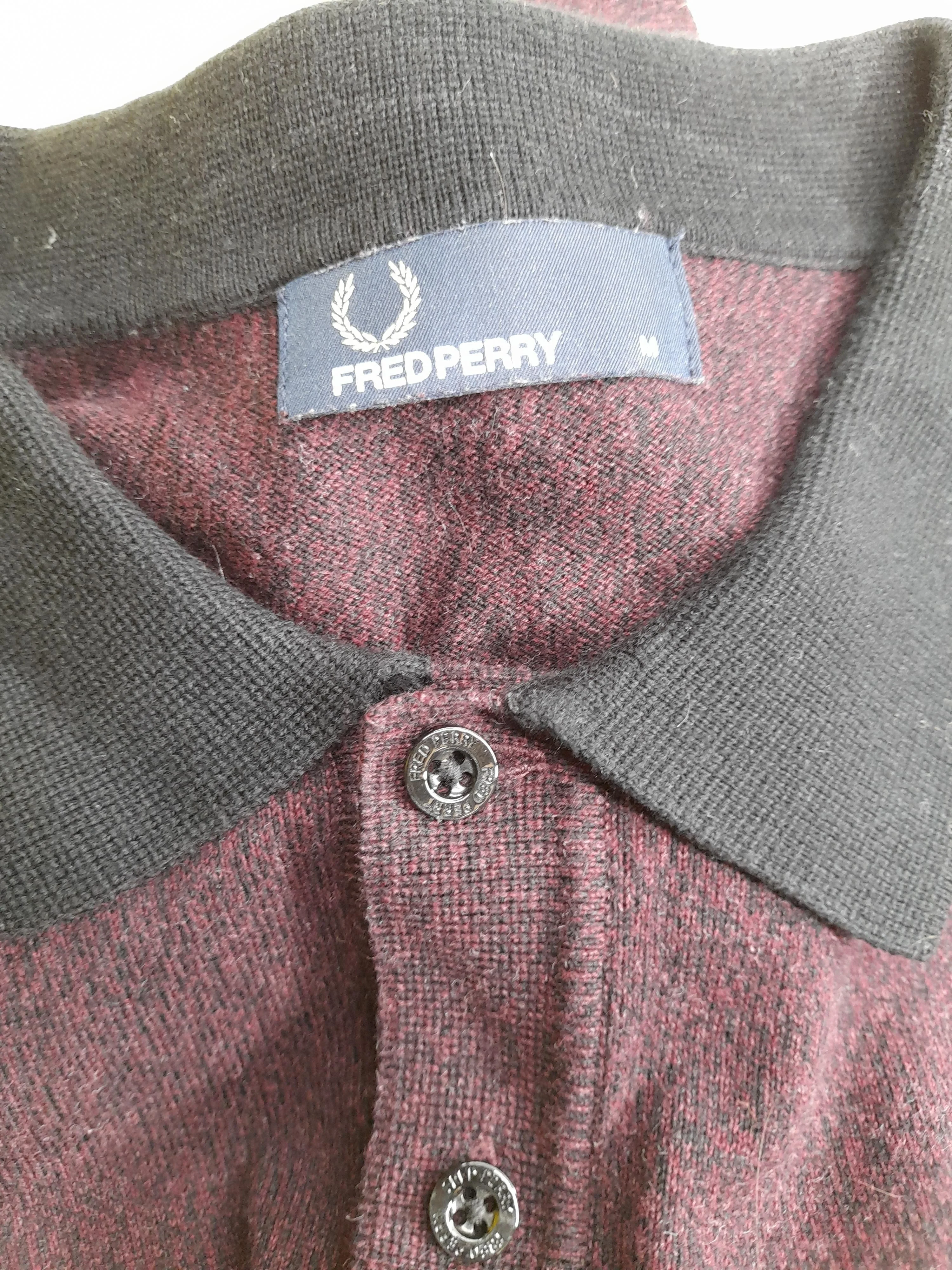 Fred Perry Men's Polo M Red 100% Cotton Basic - Image 6