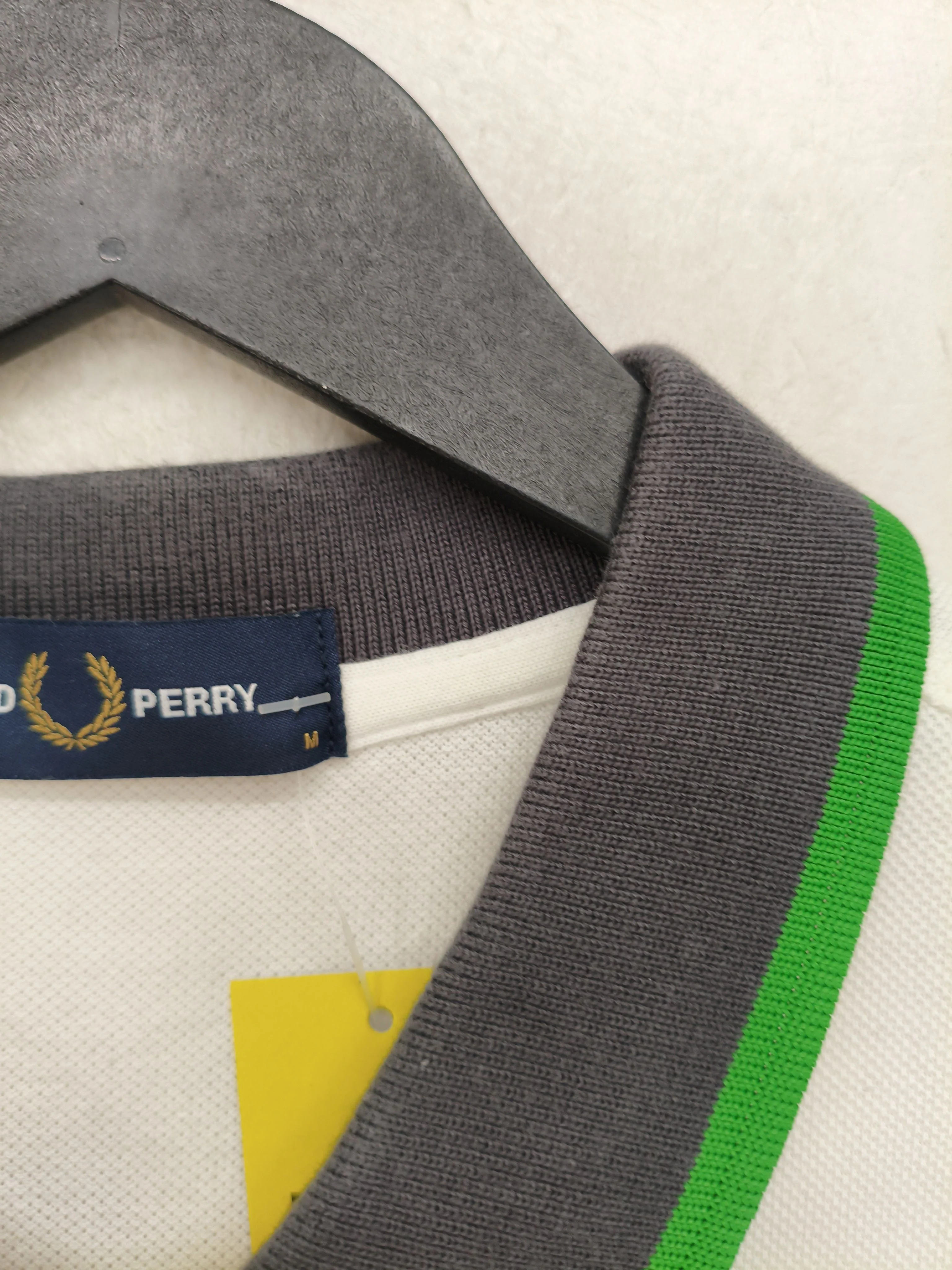 Fred Perry Men's Polo M White 100% Cotton Basic - Image 5