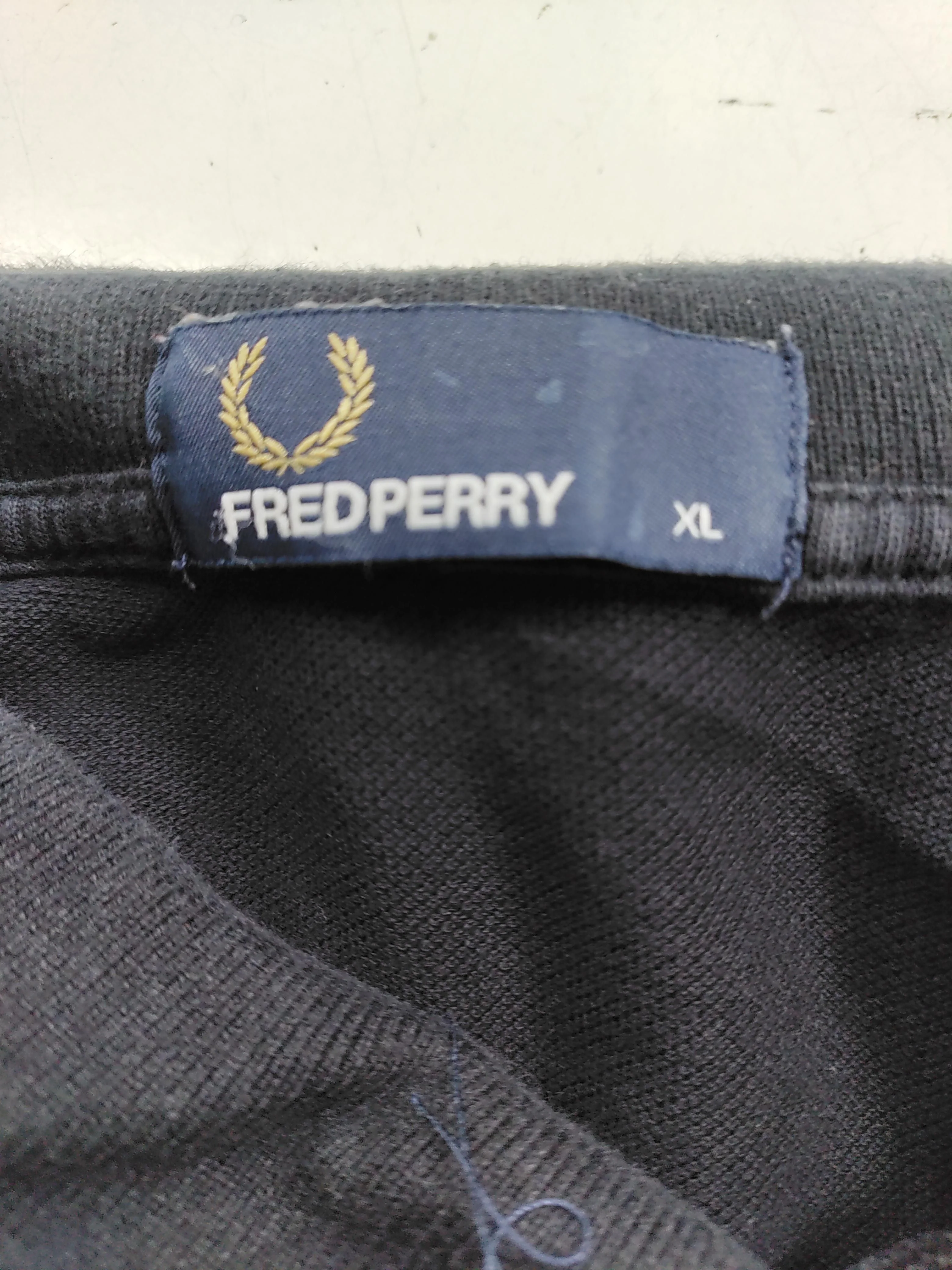 Fred Perry Men's Polo XL Black 100% Cotton Basic - Image 6