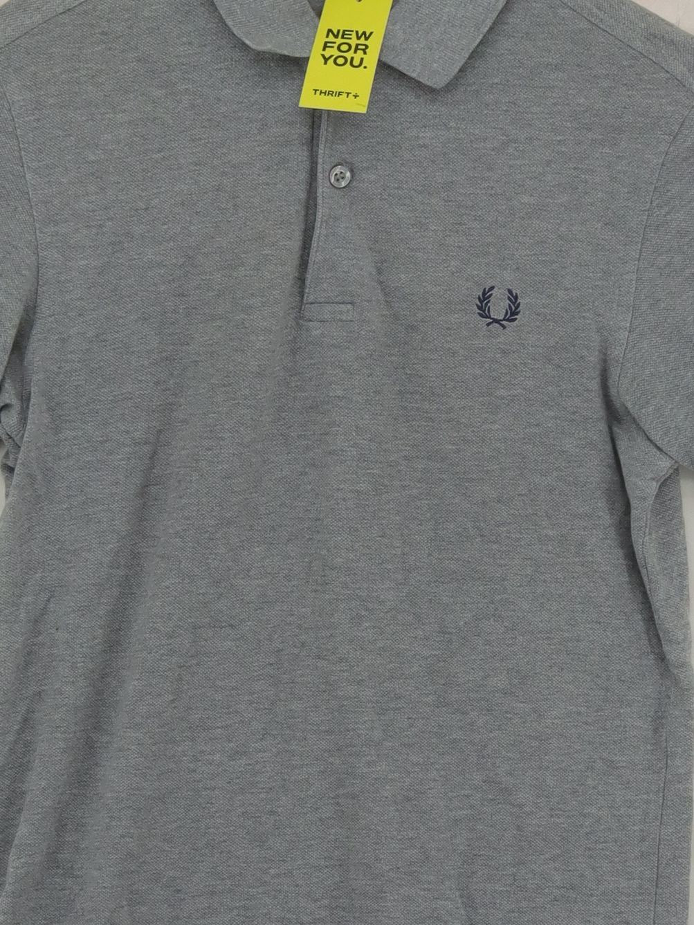 Fred Perry Men's Polo XS Grey 100% Cotton Basic - Image 3