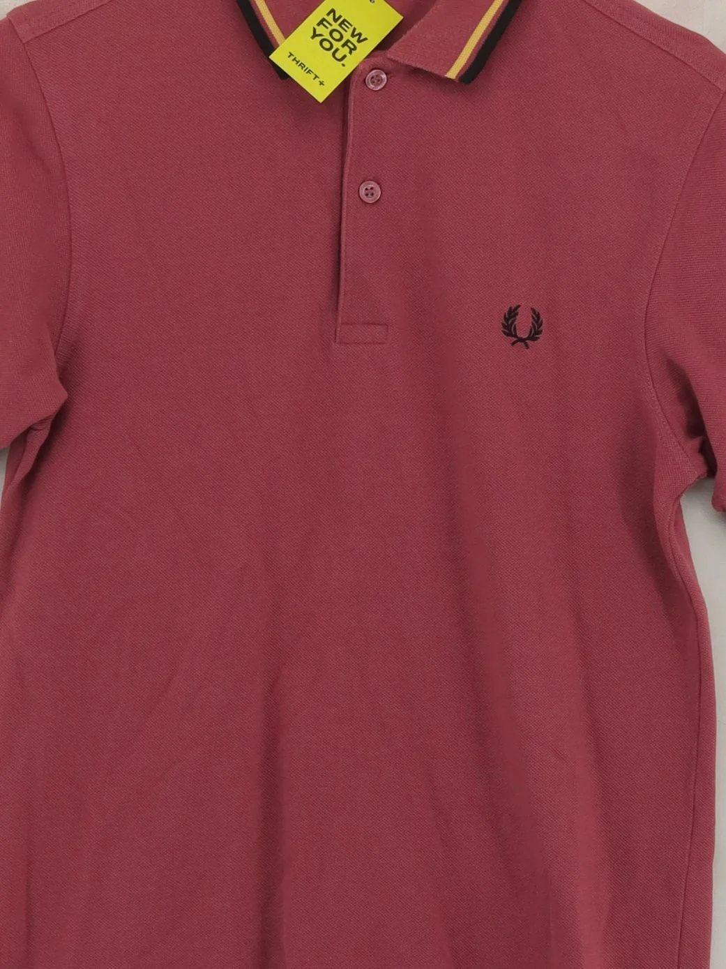 Fred Perry Men's Polo XS Red 100% Cotton Basic - Image 3