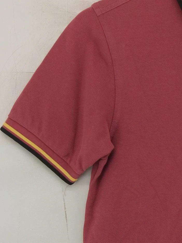 Fred Perry Men's Polo XS Red 100% Cotton Basic - Image 4