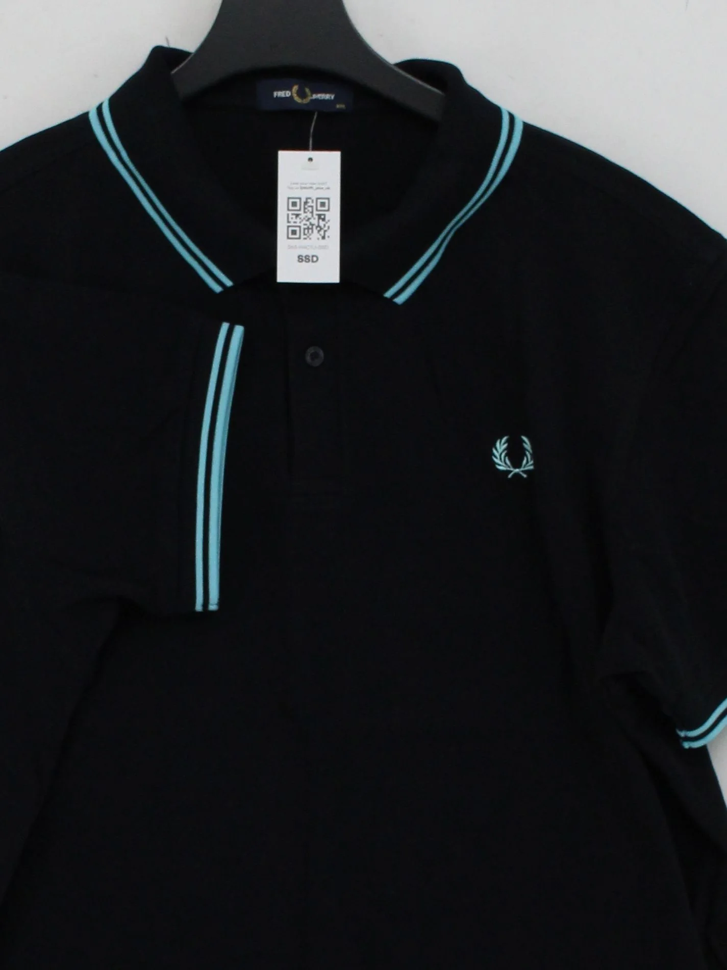 Fred Perry Men's Polo XXL Black 100% Cotton Basic - Image 3