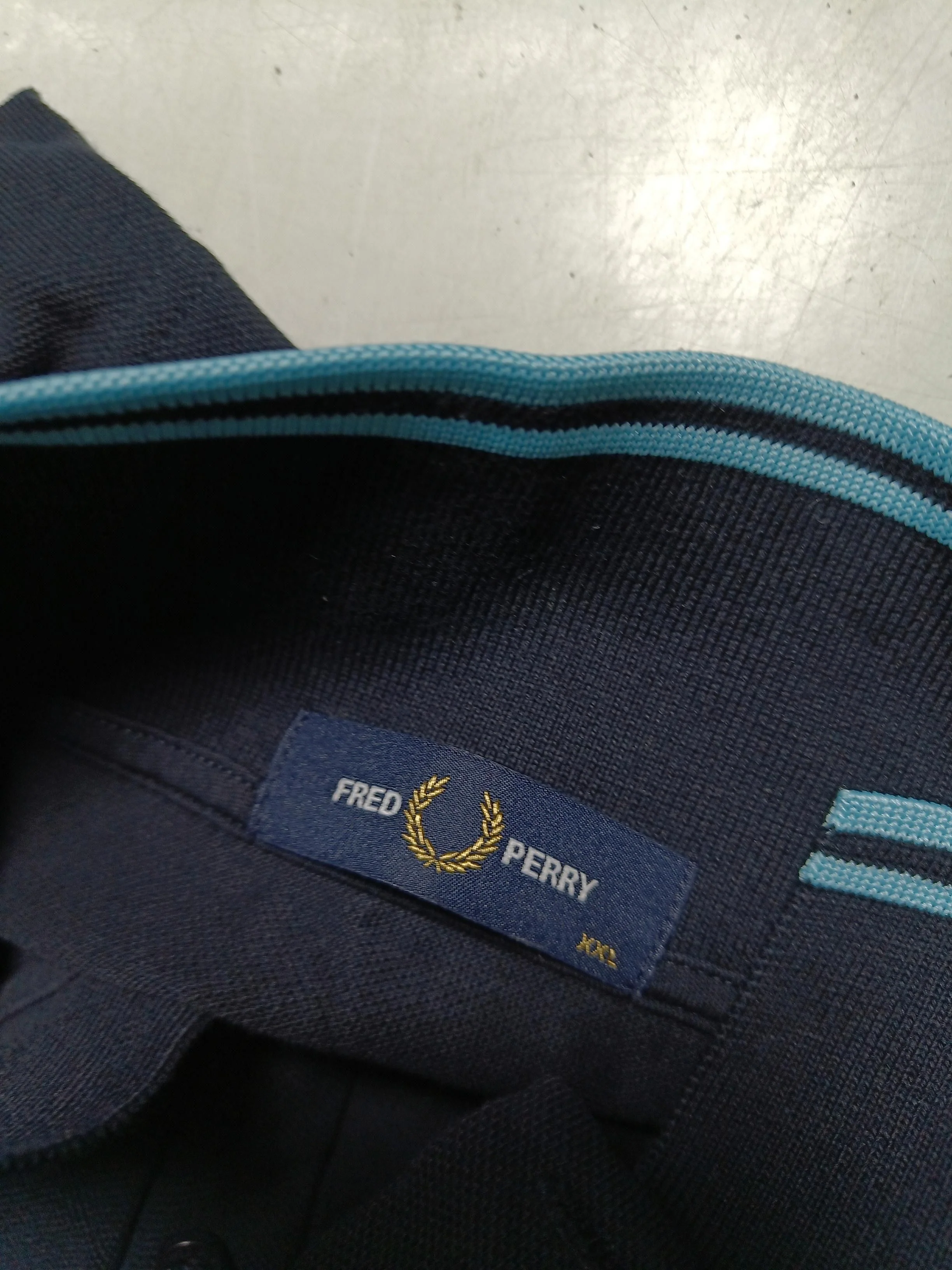 Fred Perry Men's Polo XXL Black 100% Cotton Basic - Image 5