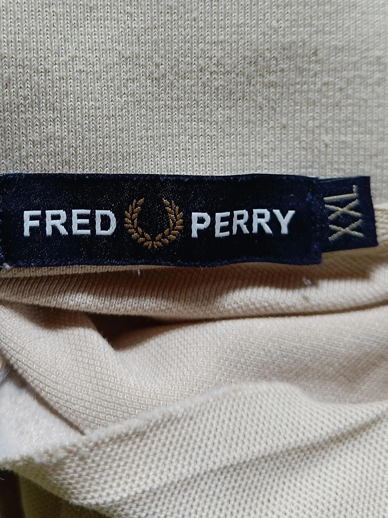 Fred Perry Men's Polo XXL Tan Cotton with Polyester Basic - Image 6