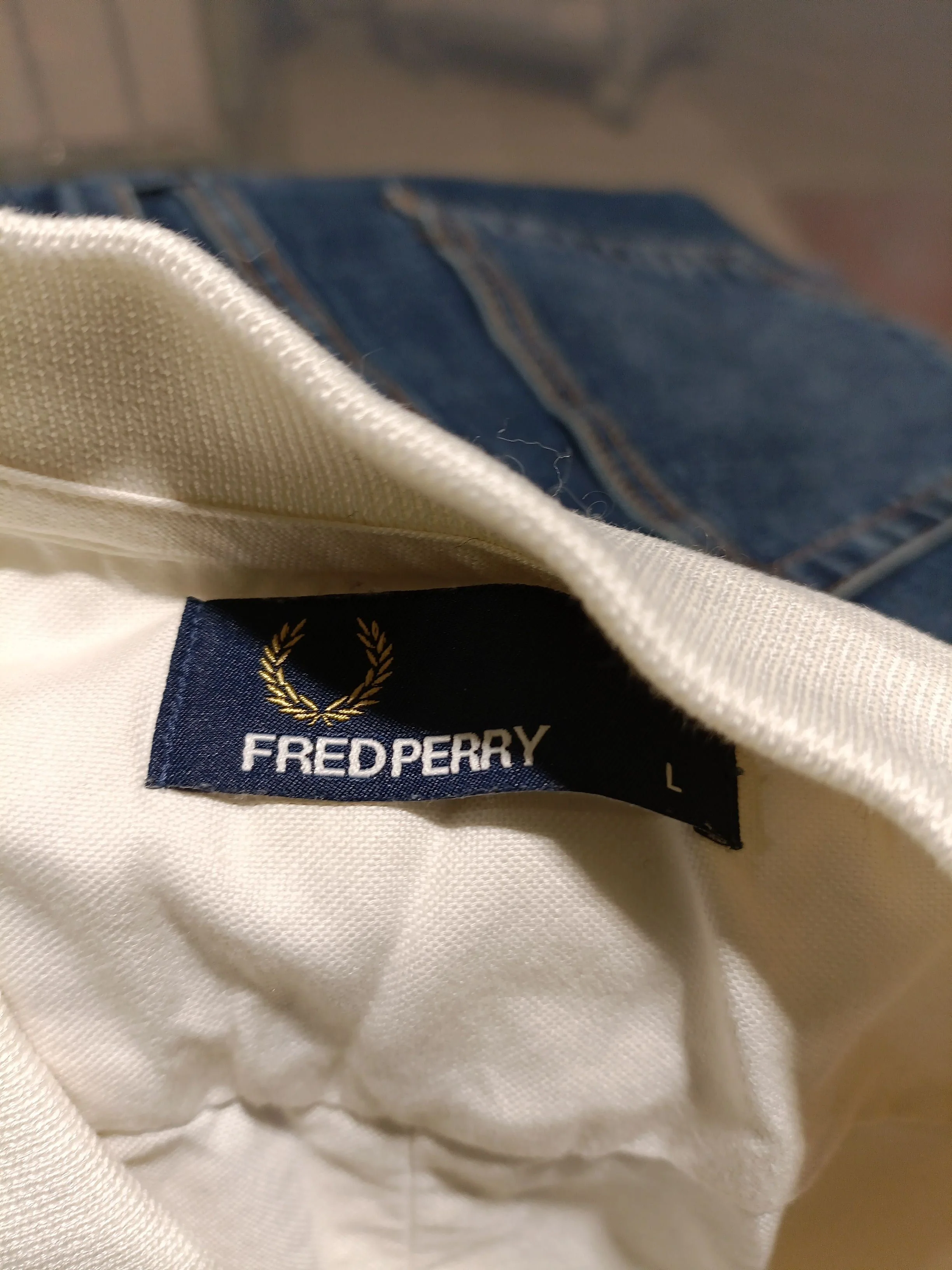 Fred Perry Men's Shirt L Cream 100% Cotton Basic - Image 5
