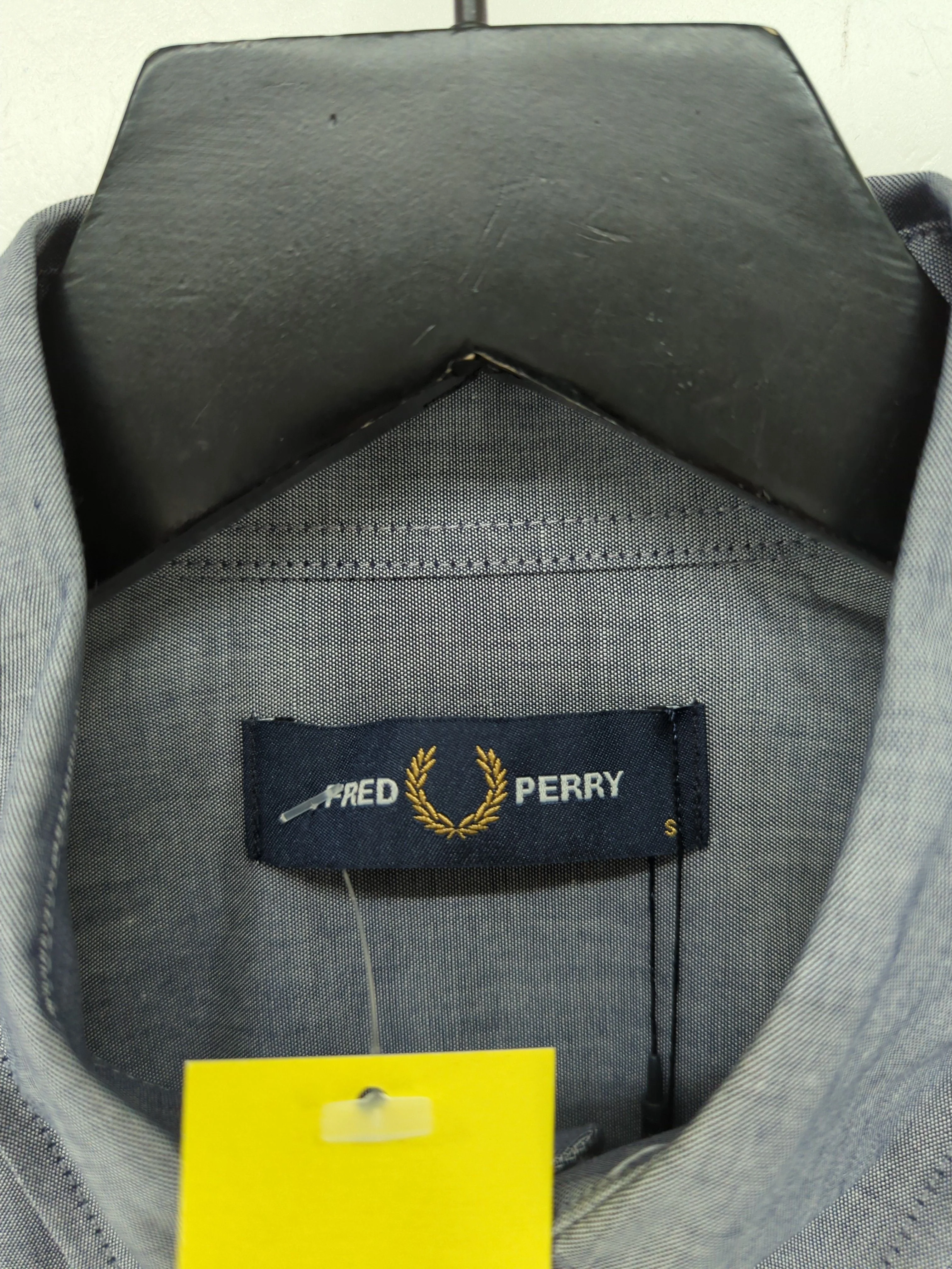 Fred Perry Men's Shirt S Grey 100% Cotton Basic New with tags - Image 5