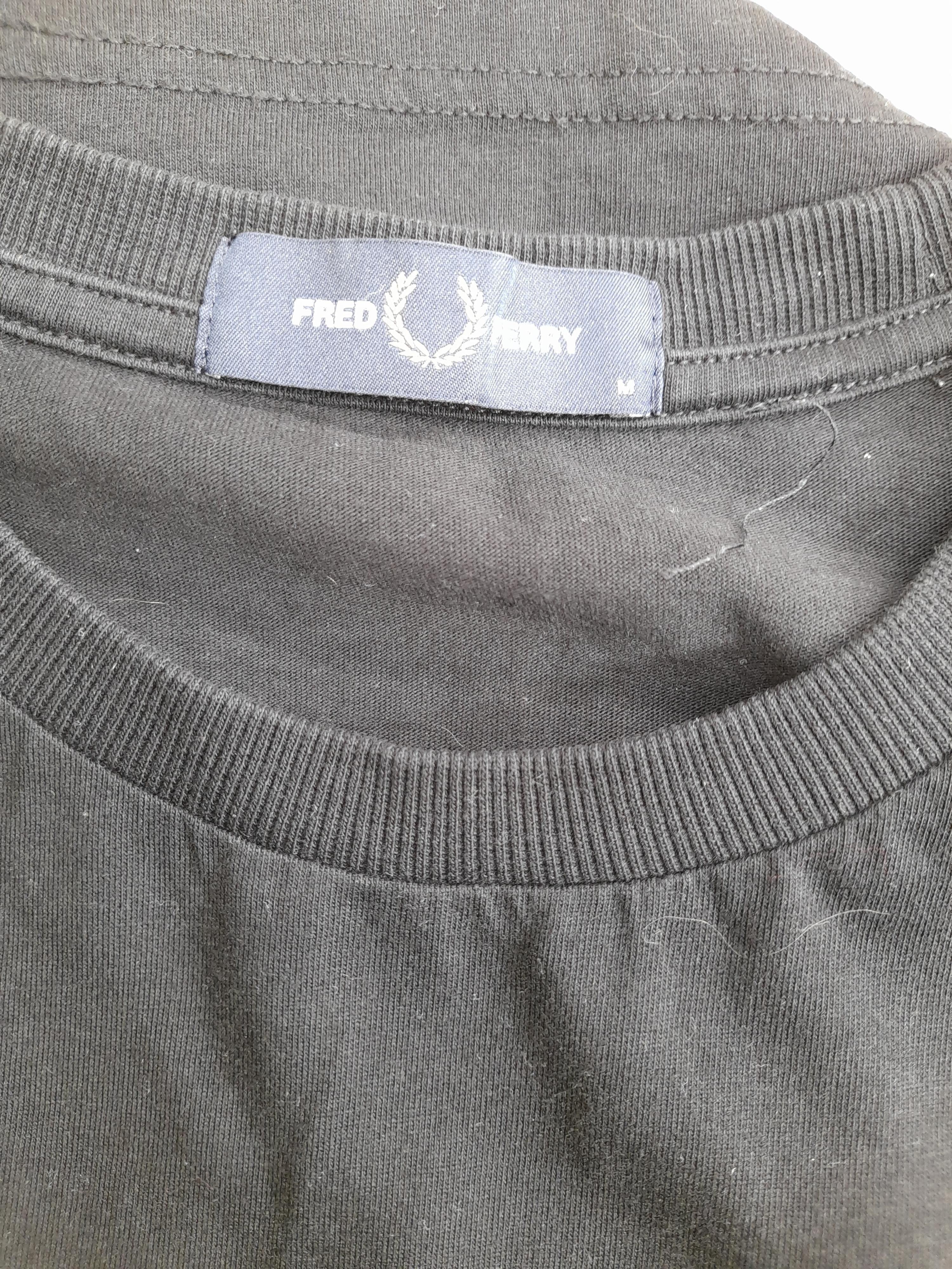 Fred Perry Men's T-Shirt M Black 100% Cotton Basic - Image 5