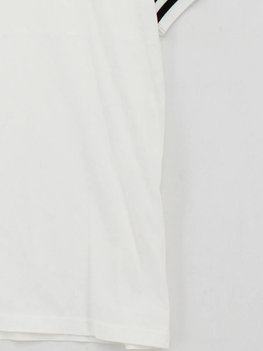 Fred Perry Men's T-Shirt M White Cotton with Elastane, Viscose, Polyester Basic - Image 4