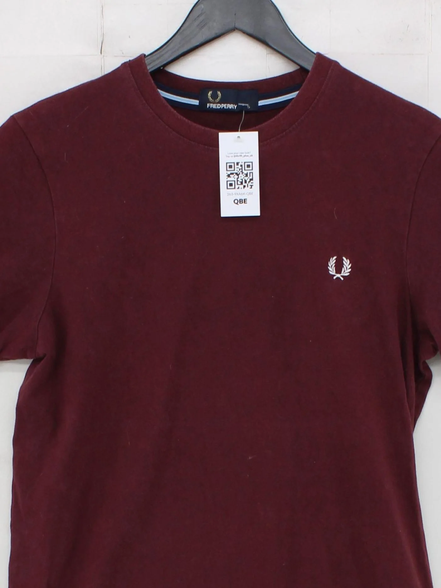 Fred Perry Men's T-Shirt S Red 100% Cotton Basic - Image 3