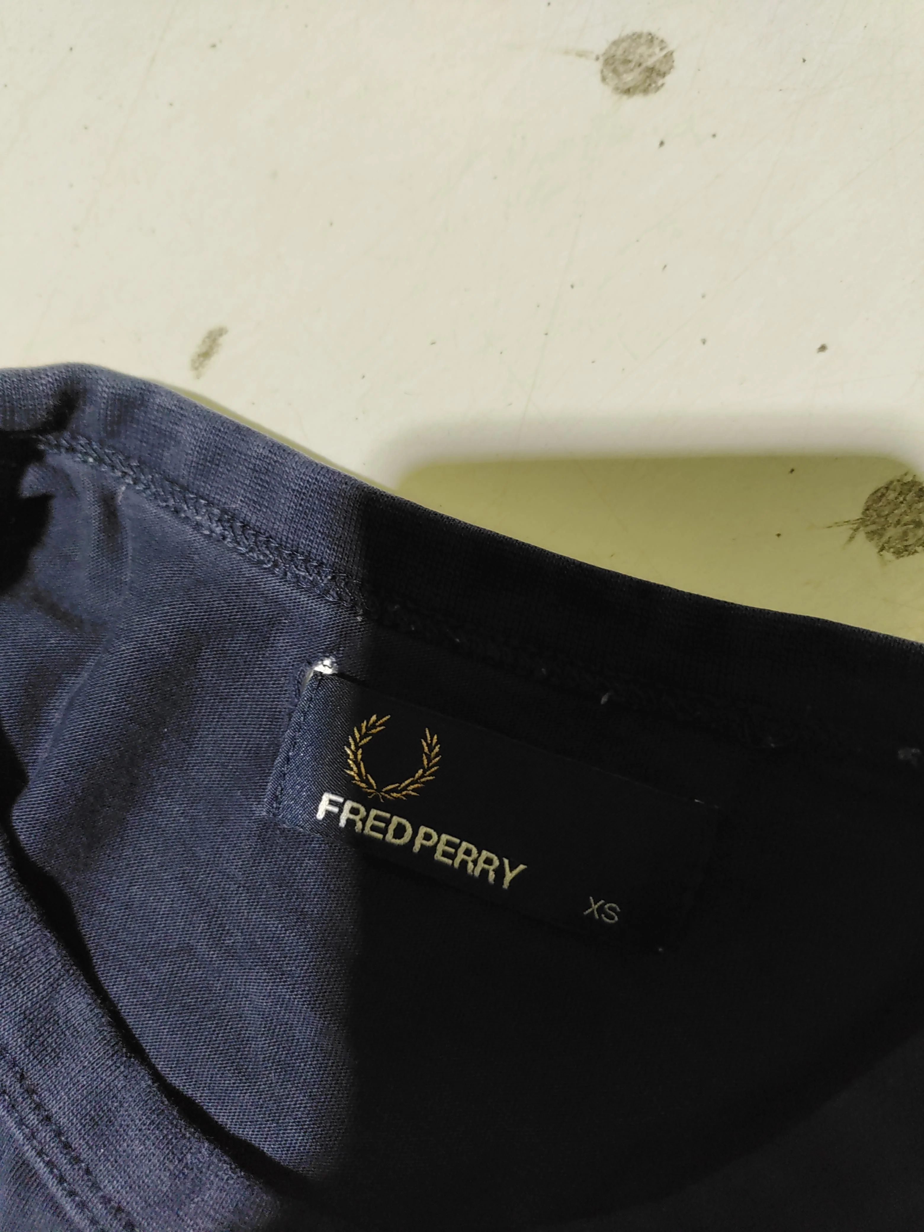 Fred Perry Men's T-Shirt XS Blue Graphic Cotton with Elastane Basic - Image 6