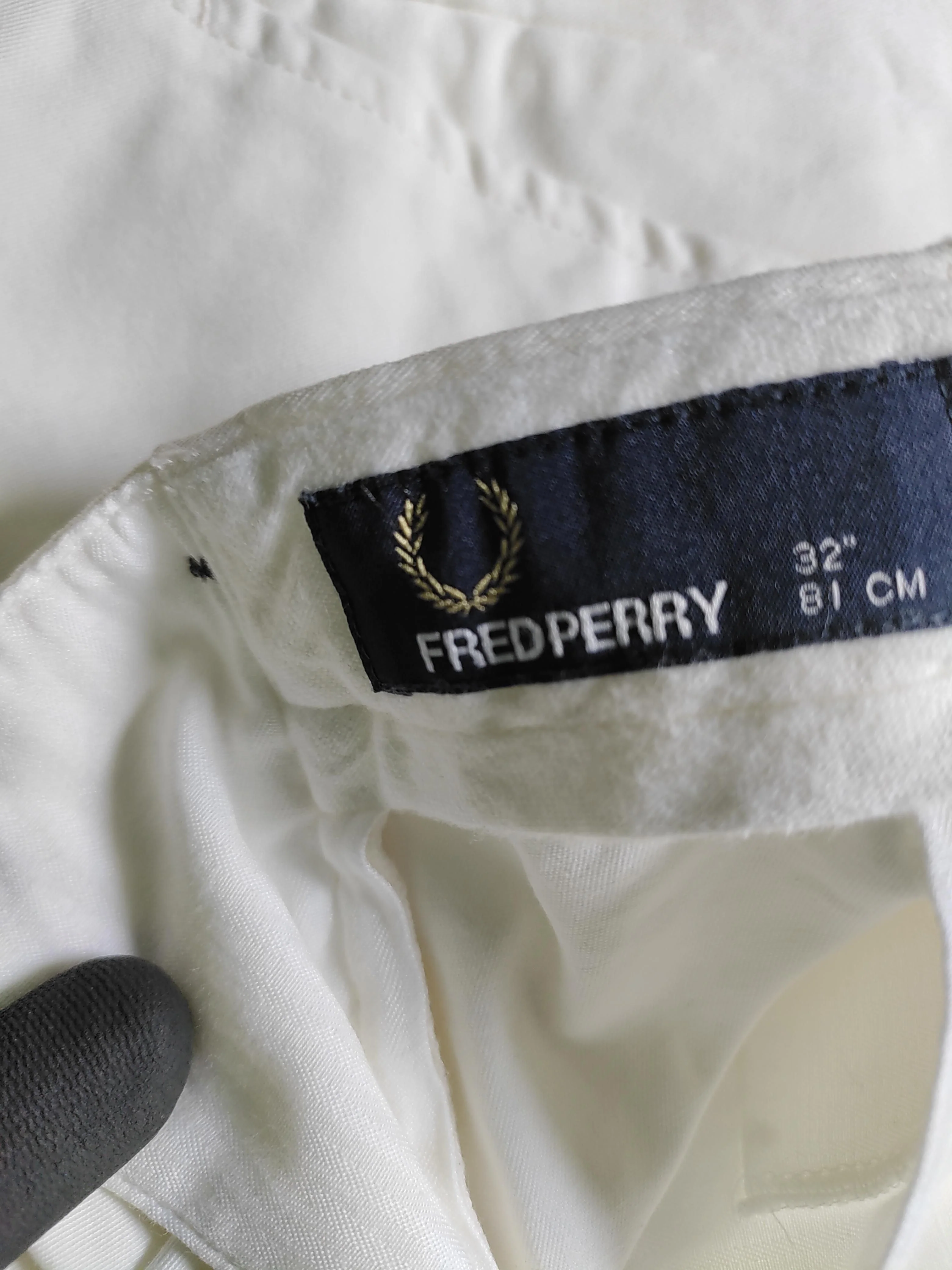 Fred Perry Men's Trousers M Cream 100% Cotton Straight Chino - Image 6