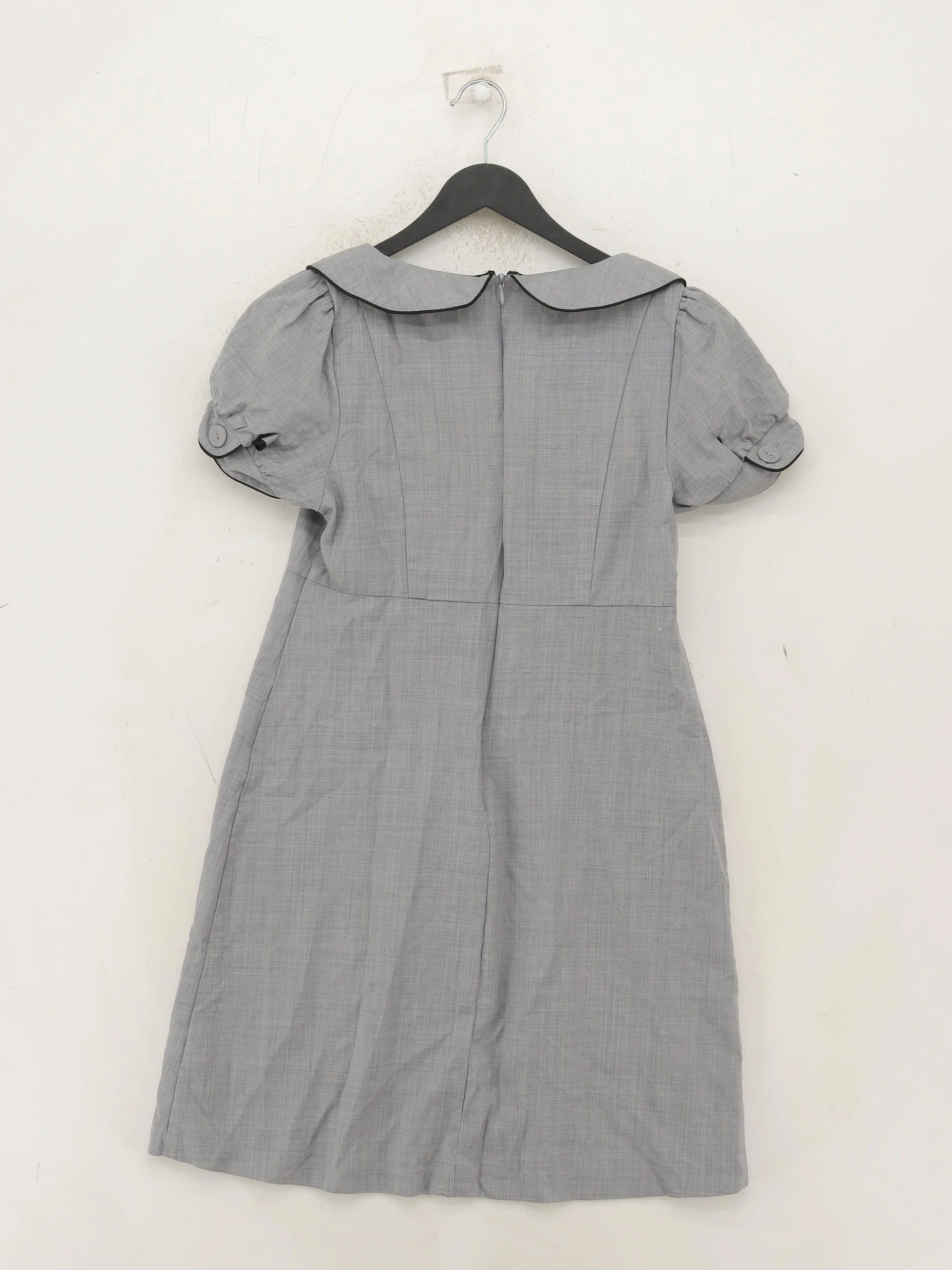 Fred Perry Shirt Mini Dress UK10 in Grey - Image 2