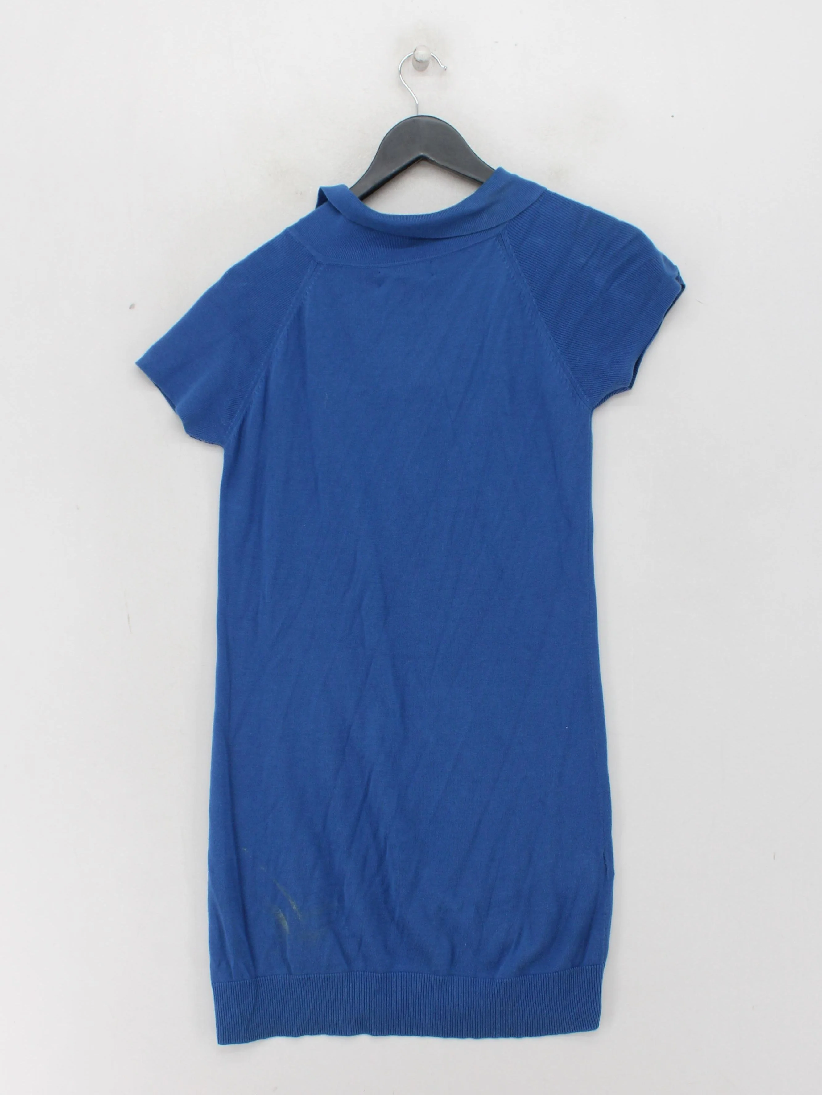 Fred Perry Women's Polo UK 12 Blue 100% Cotton Short Sleeve Collared Basic - Image 2