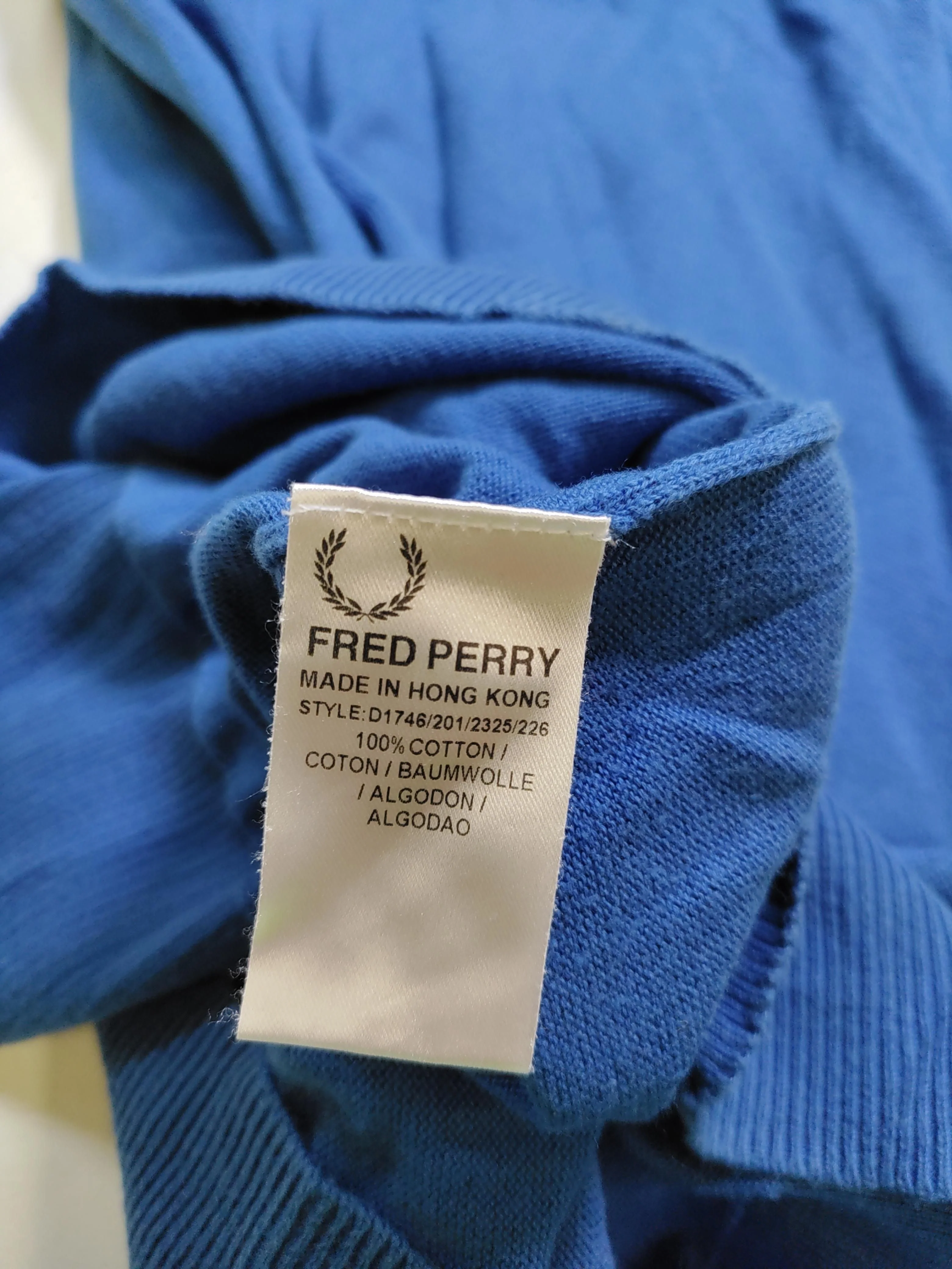 Fred Perry Women's Polo UK 12 Blue 100% Cotton Short Sleeve Collared Basic - Image 7
