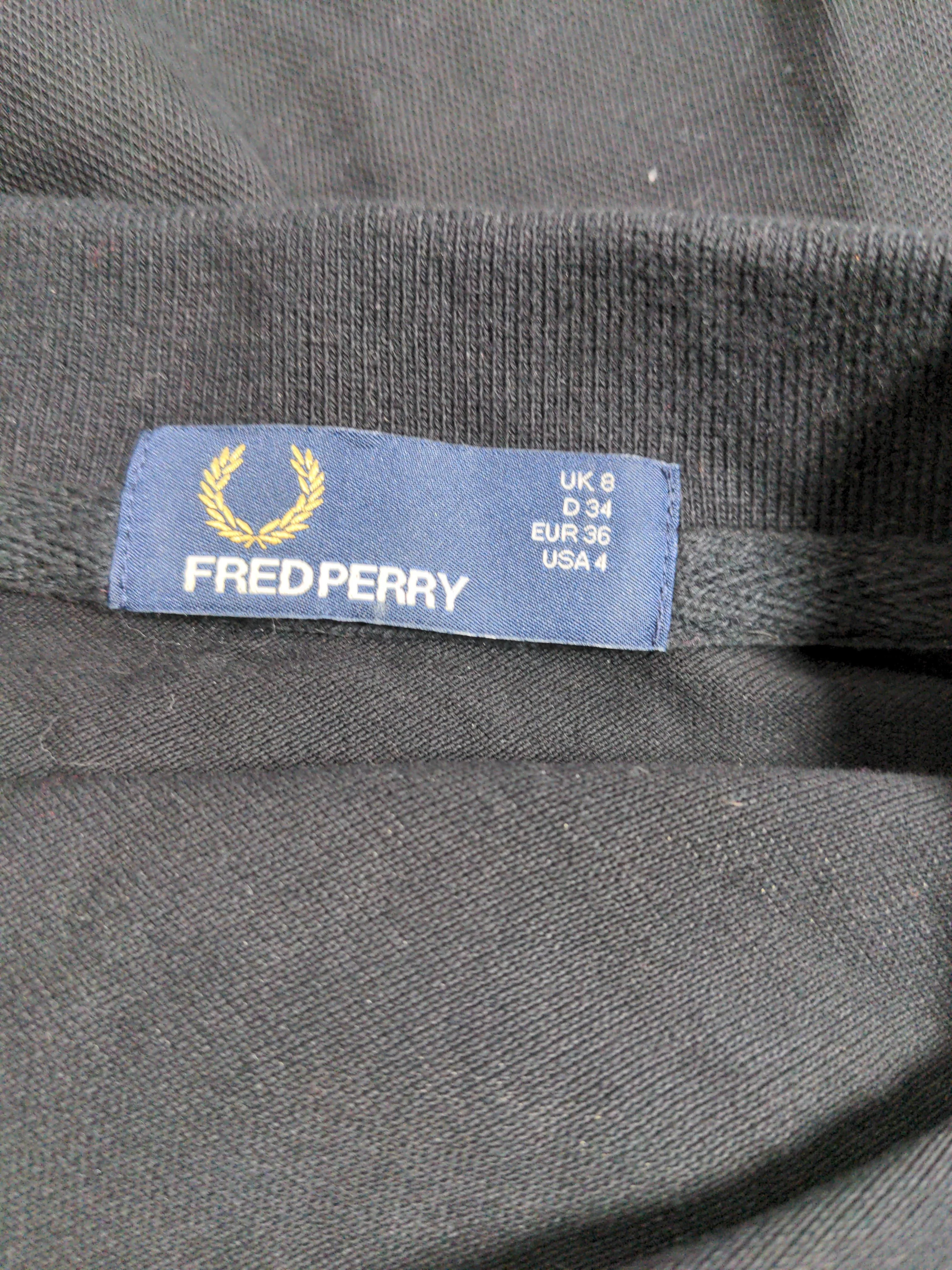 Fred Perry Women's Polo UK 8 Black Cotton with Elastane Basic - Image 5