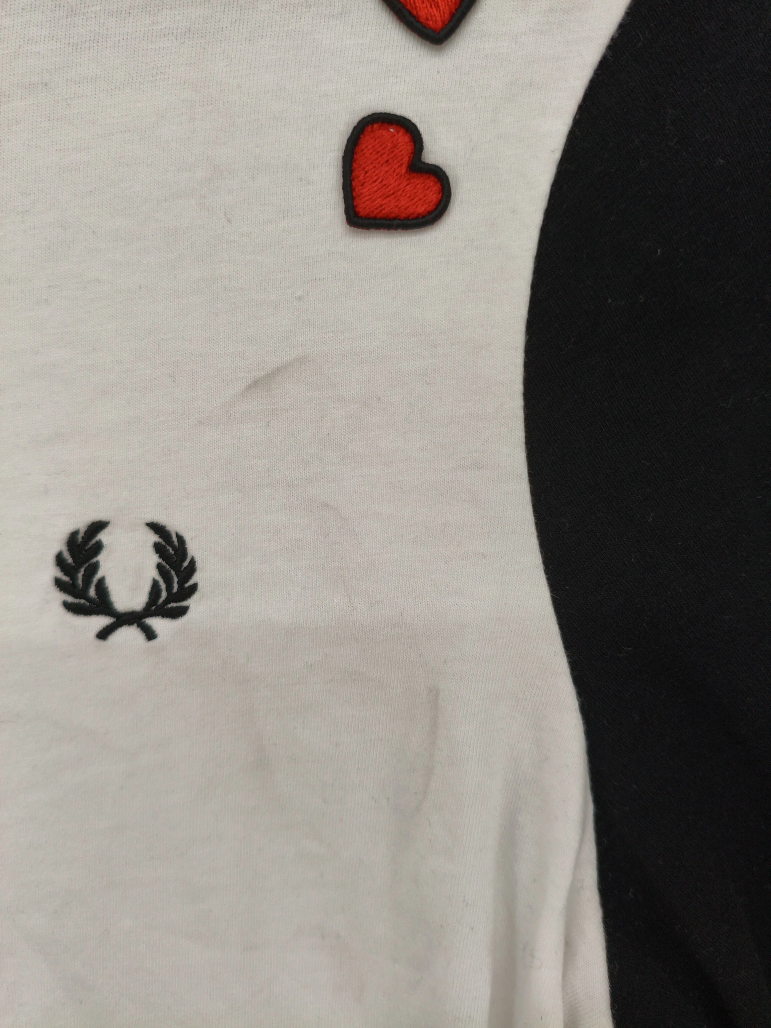 Fred Perry Women's T-Shirt UK 12 White Cotton with Polyester Basic - Image 5