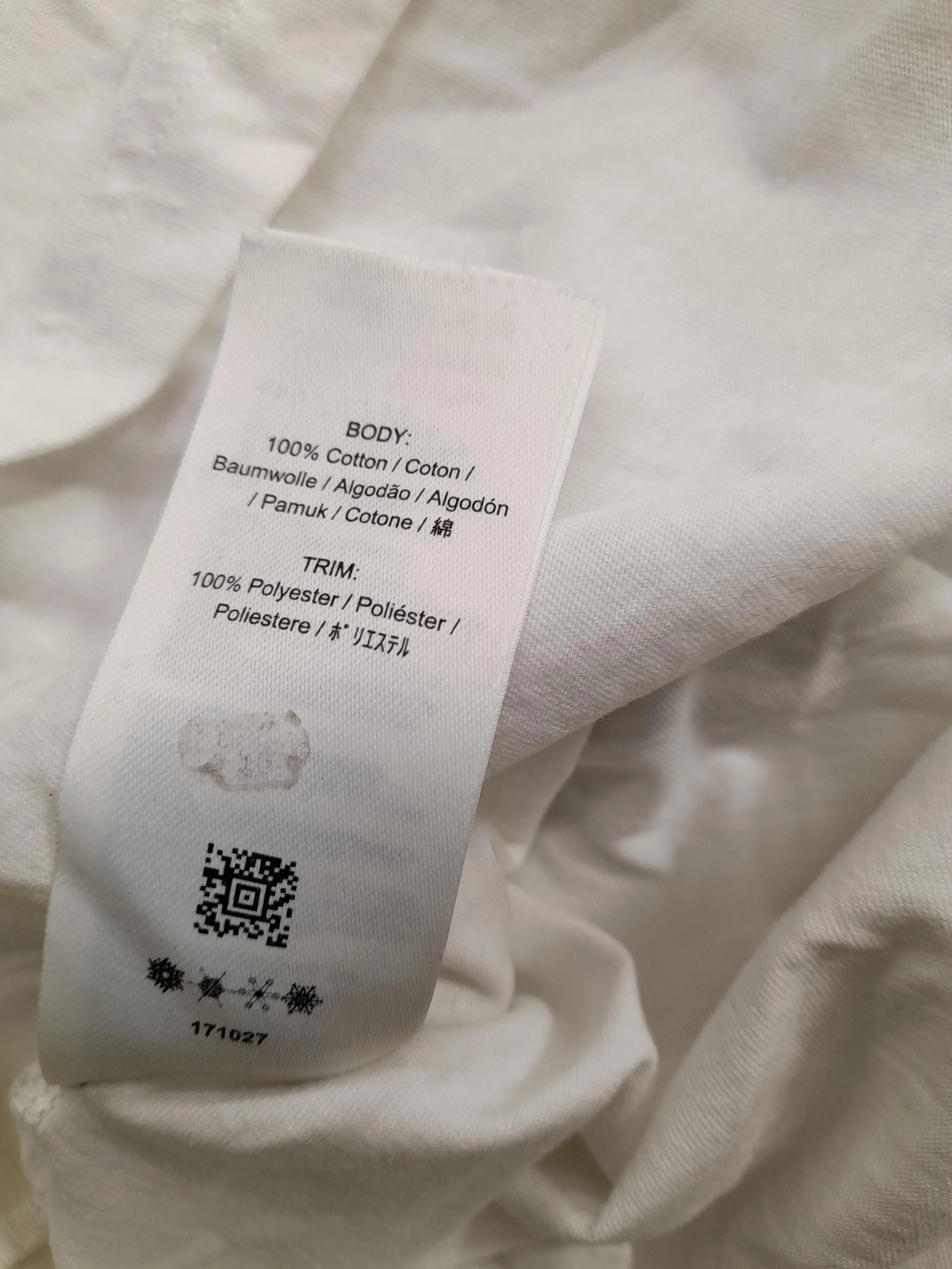 Fred Perry Women's T-Shirt UK 12 White Cotton with Polyester Basic - Image 7