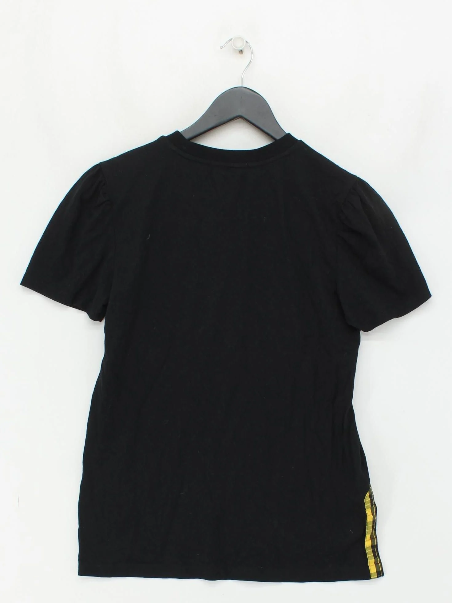 Fred Perry Women's T-Shirt UK 8 Black Cotton with Polyamide, Elastane Basic - Image 2