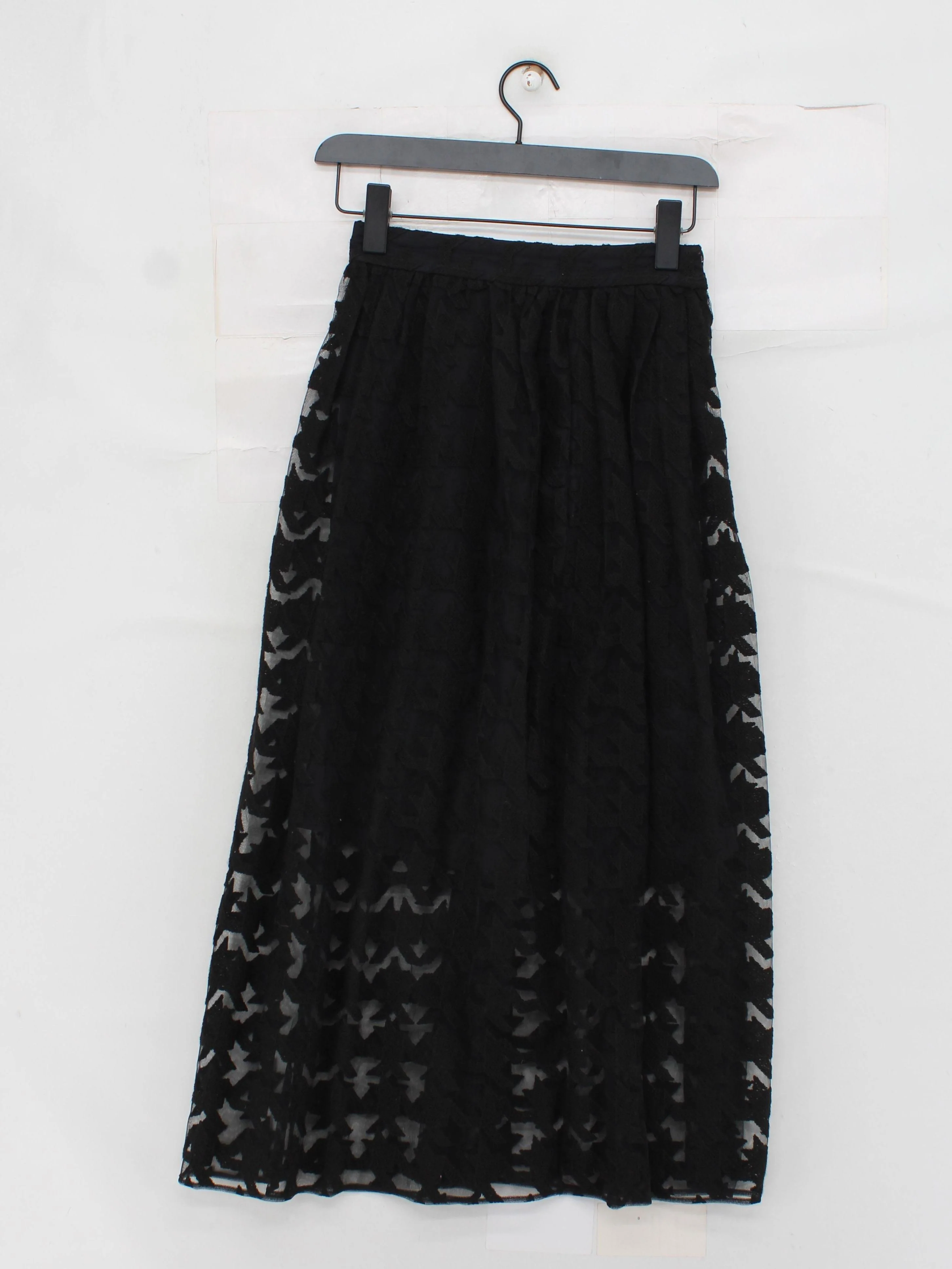 Freda Women's Maxi Skirt UK 6 Black Wool - Image 2