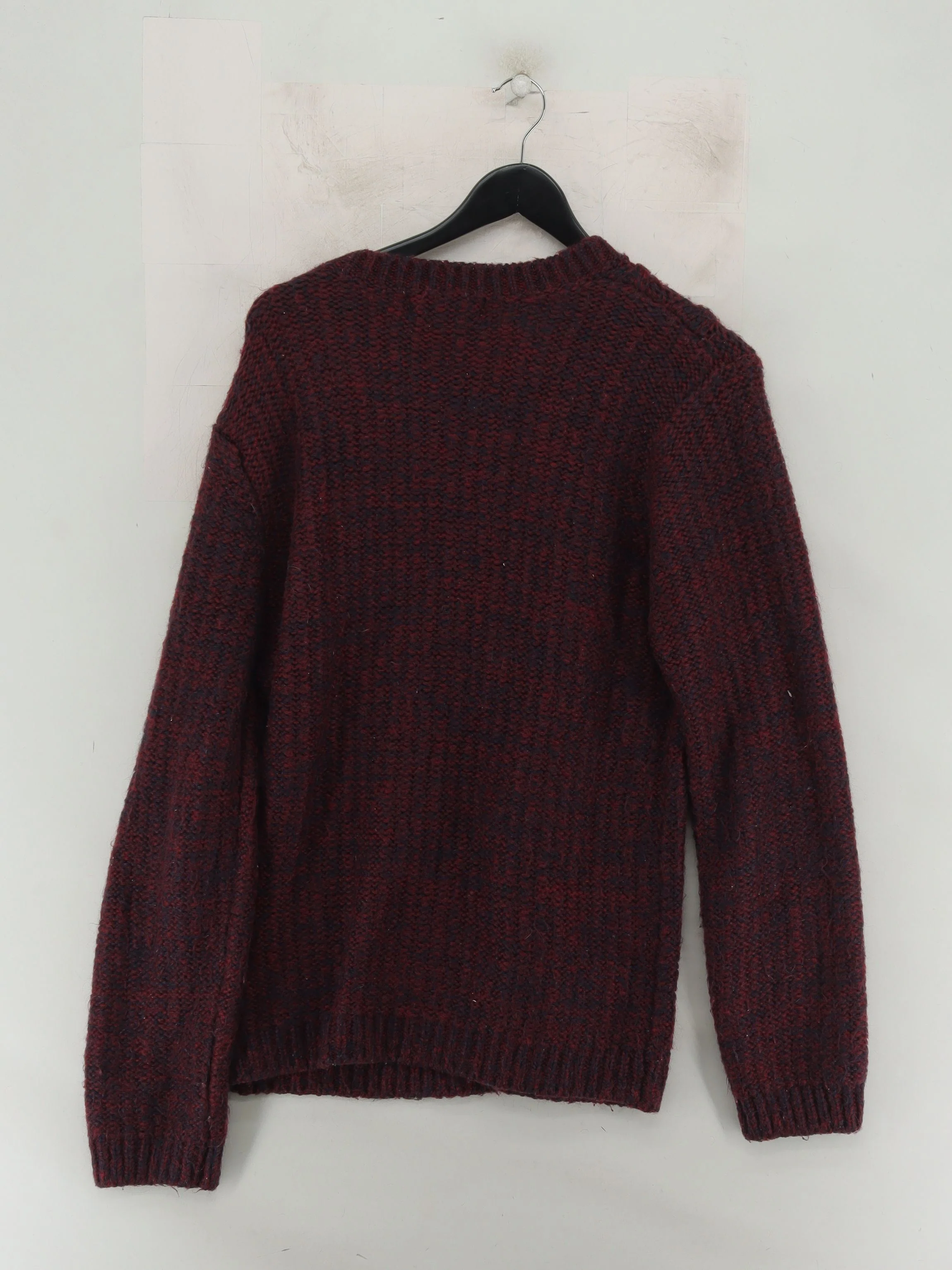 Frederik Anderson Copenhagen Men's Jumper L Red Acrylic with Mohair Pullover - Image 2