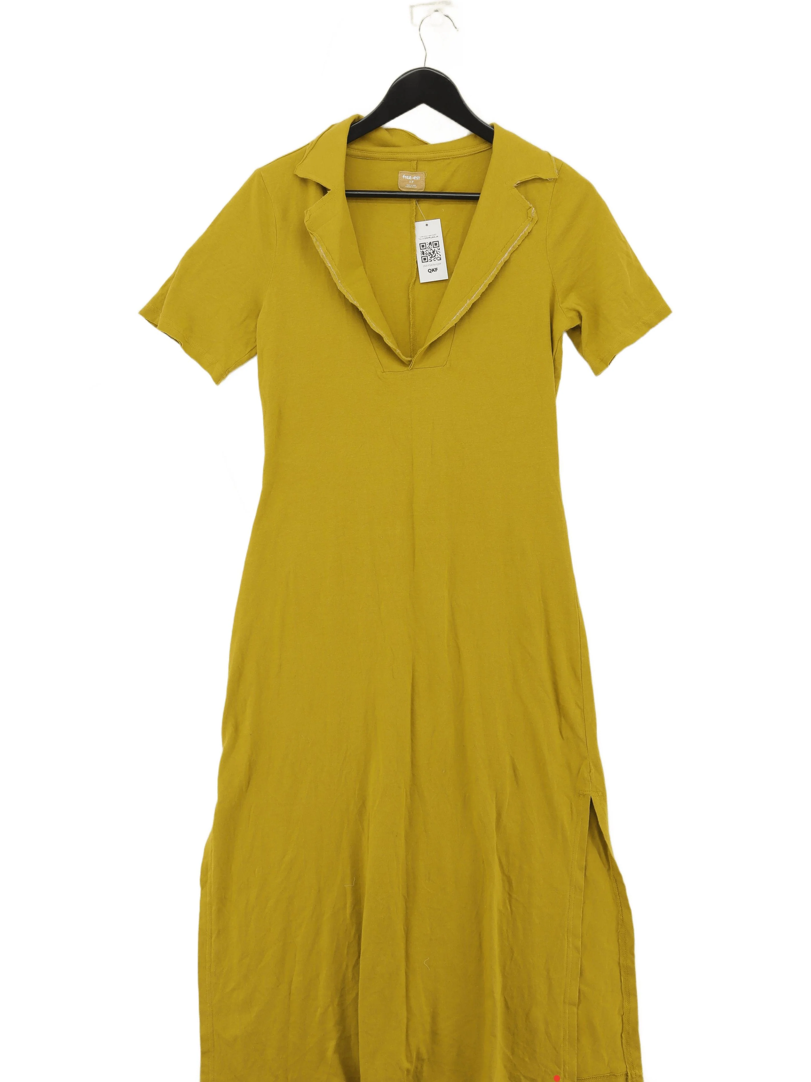 free-est Shirt Midi Dress S in Yellow