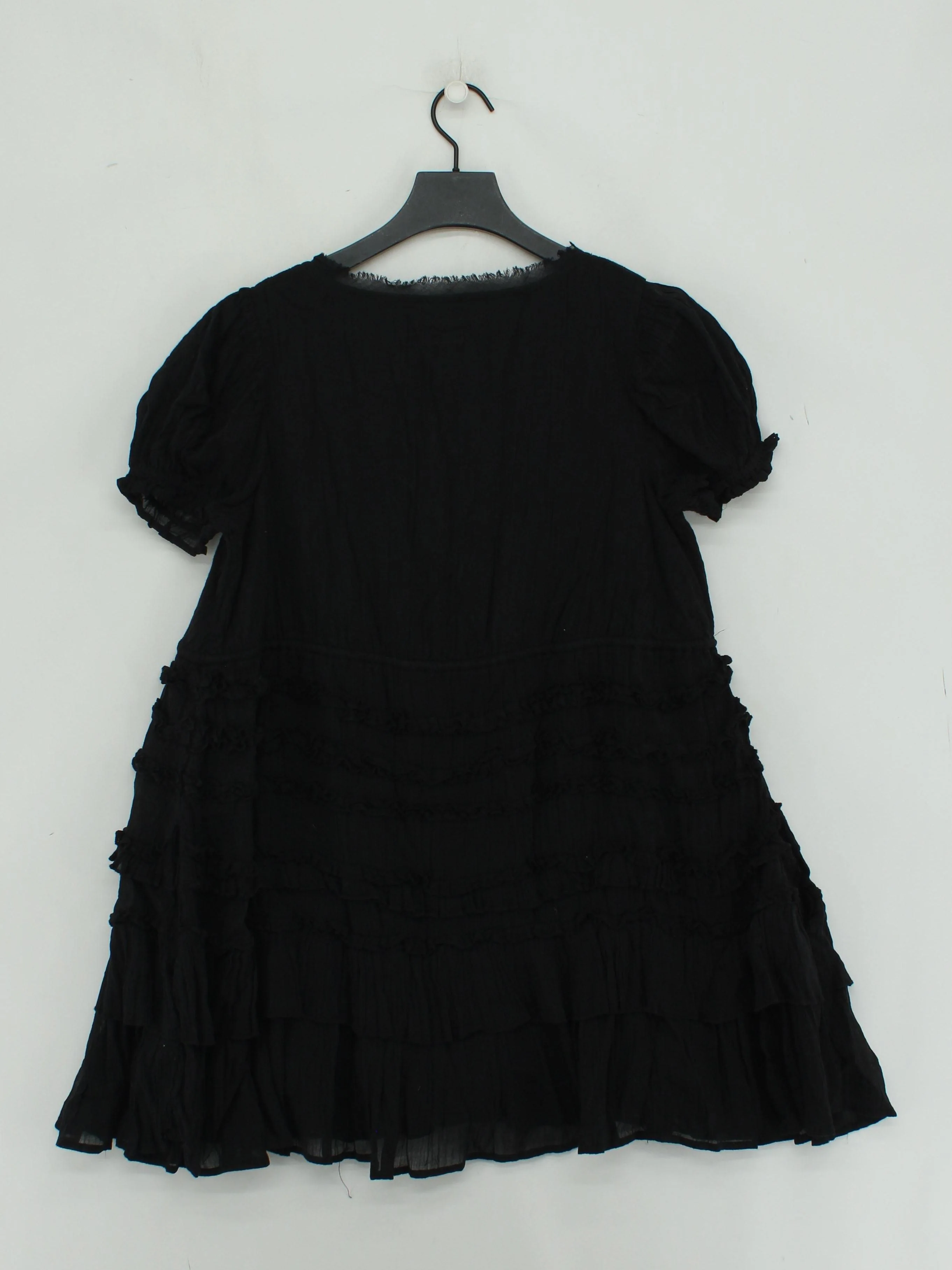 free-est Wrap Mini Dress S in Black - Image 2