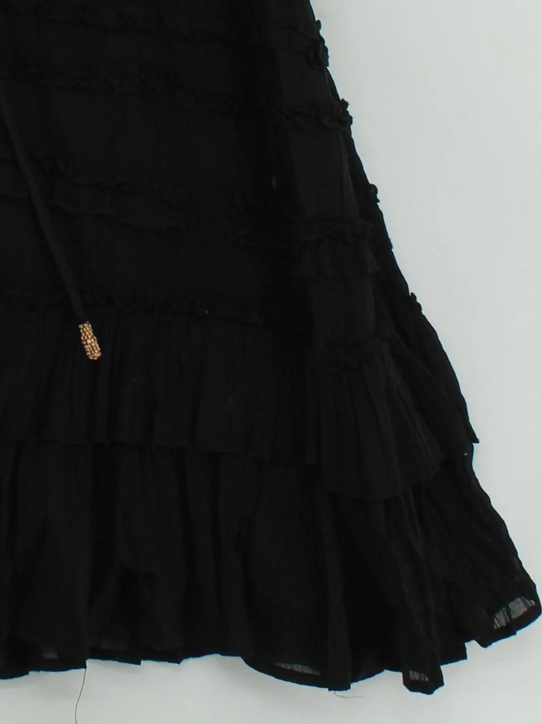 free-est Wrap Mini Dress S in Black - Image 4