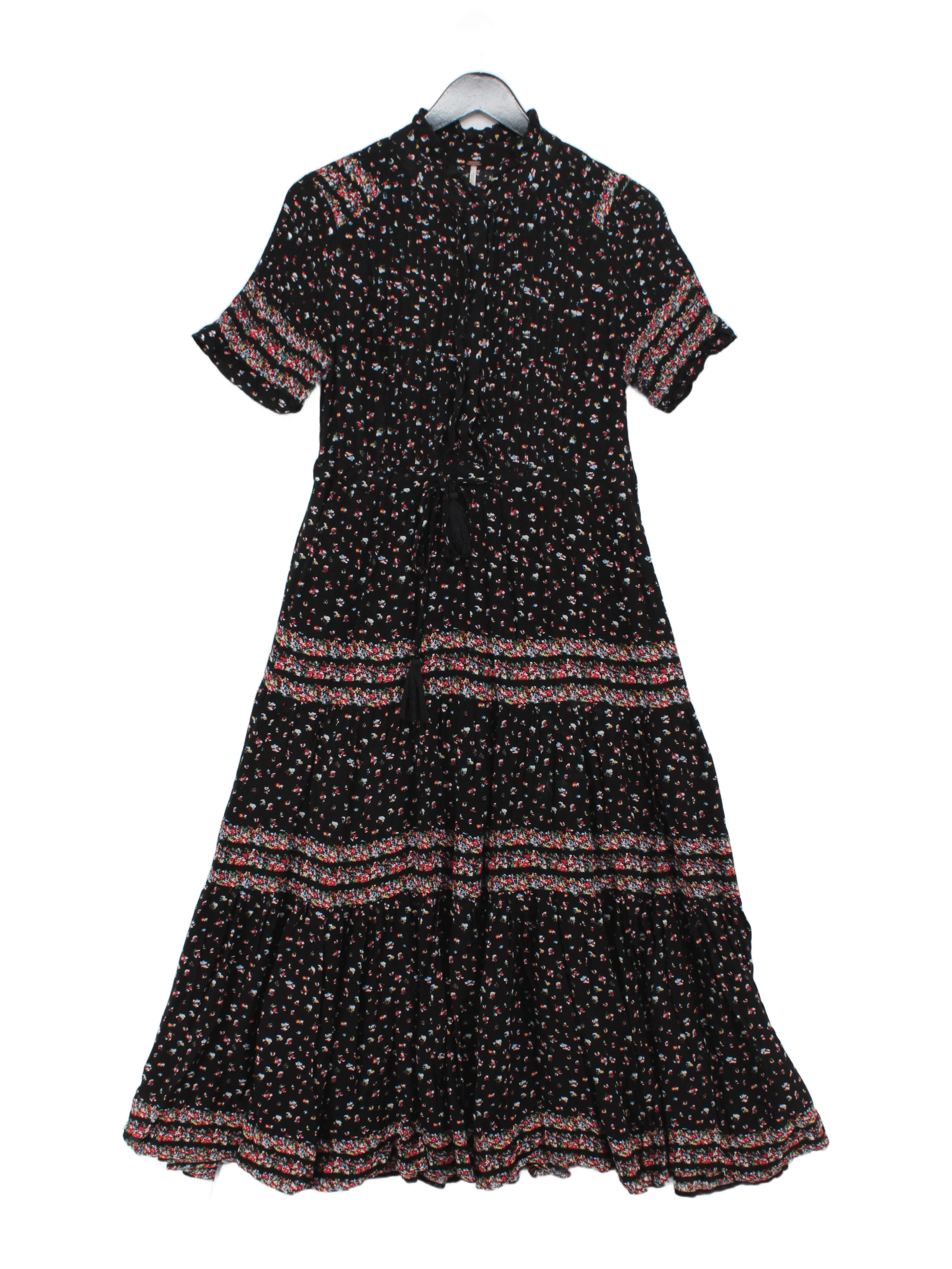 Free People Maxi Dress M in Black