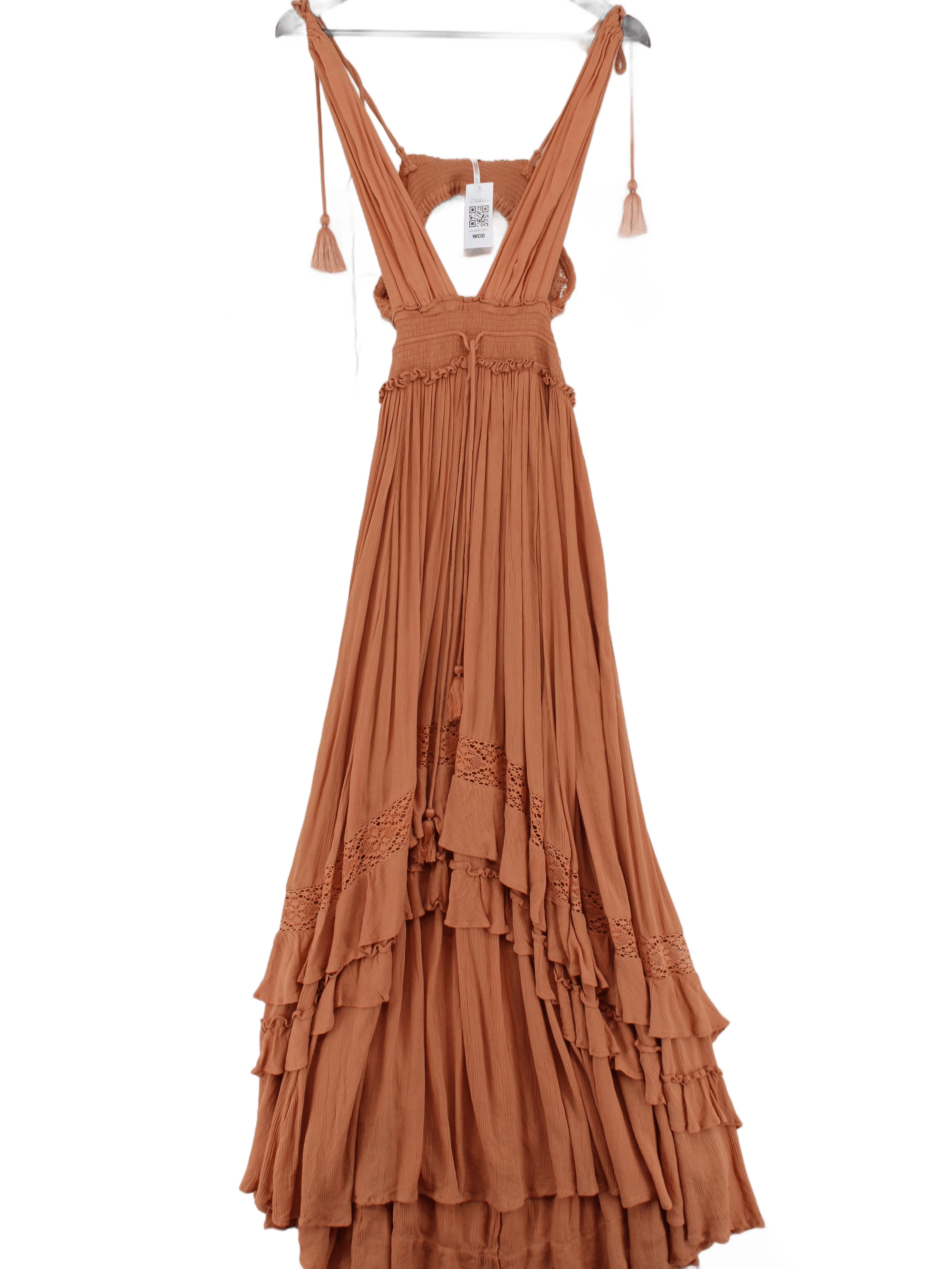 Free People Maxi Dress XS in Tan