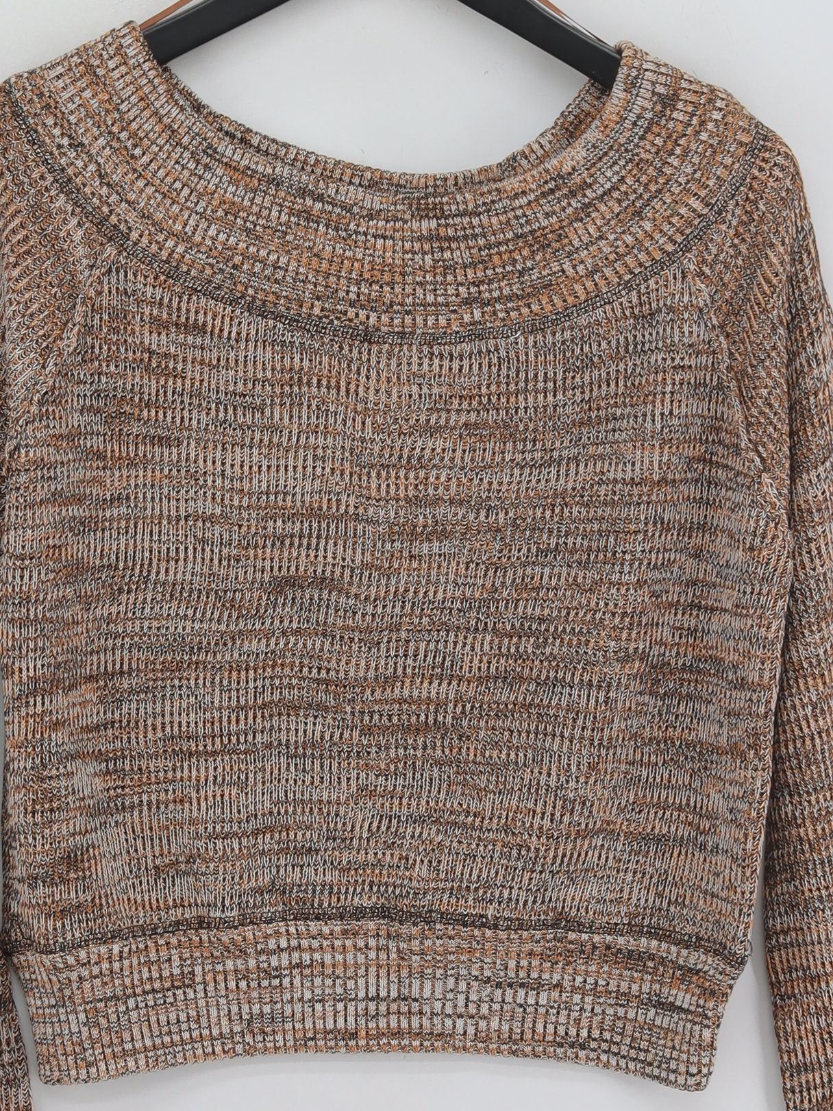 Free People Women's Jumper L Brown Cotton New with tags - Image 3