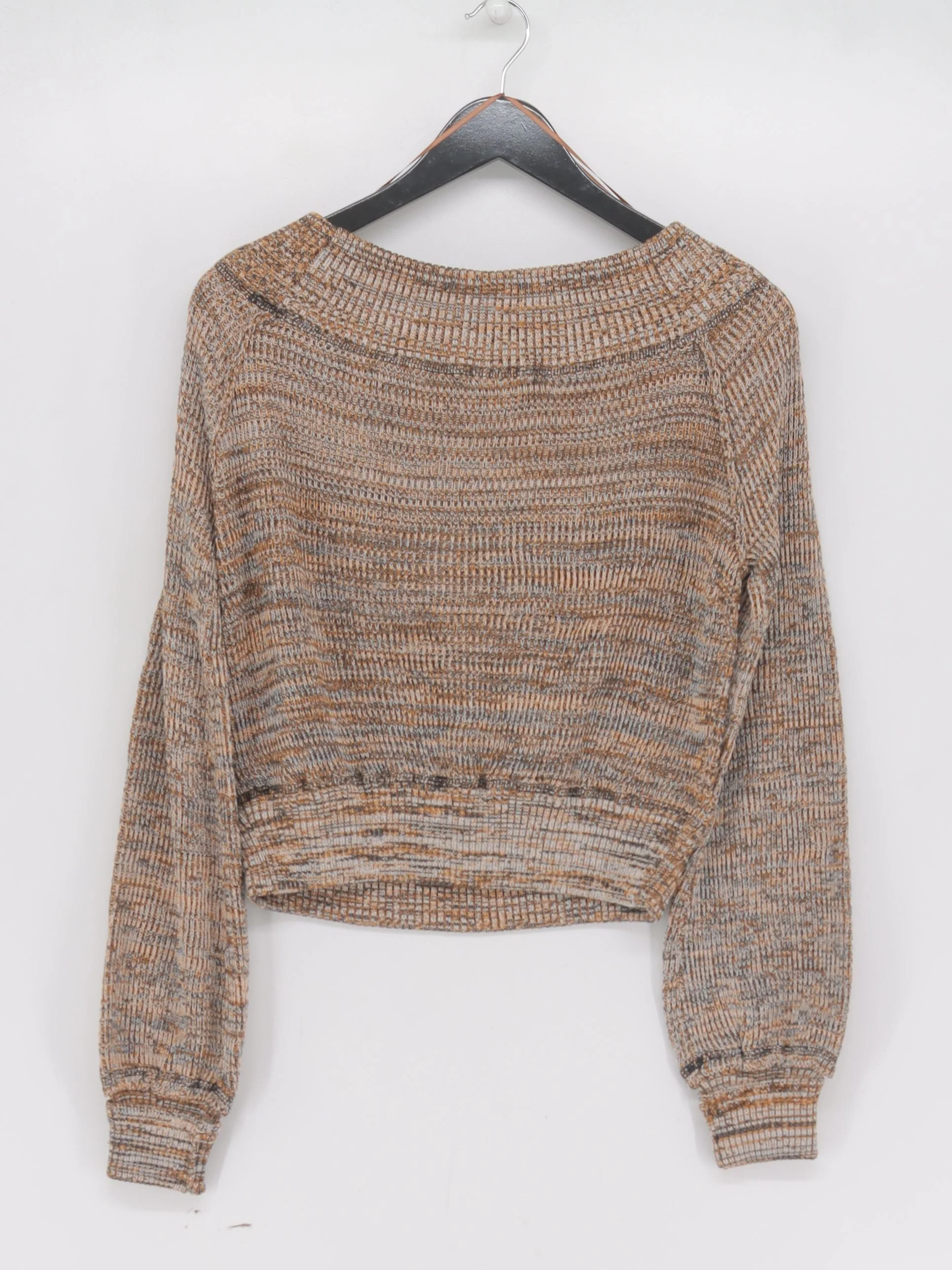 Free People Women's Jumper M Brown Cotton New with tags - Image 2