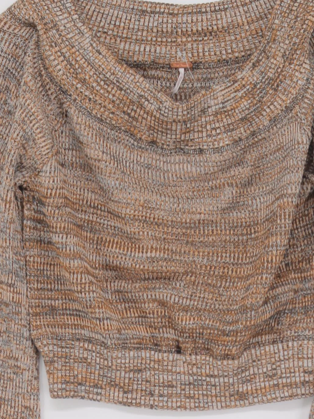 Free People Women's Jumper M Brown Cotton New with tags - Image 3
