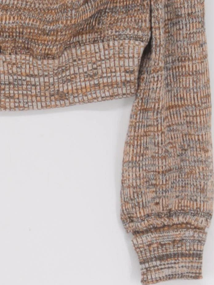 Free People Women's Jumper M Brown Cotton New with tags - Image 4