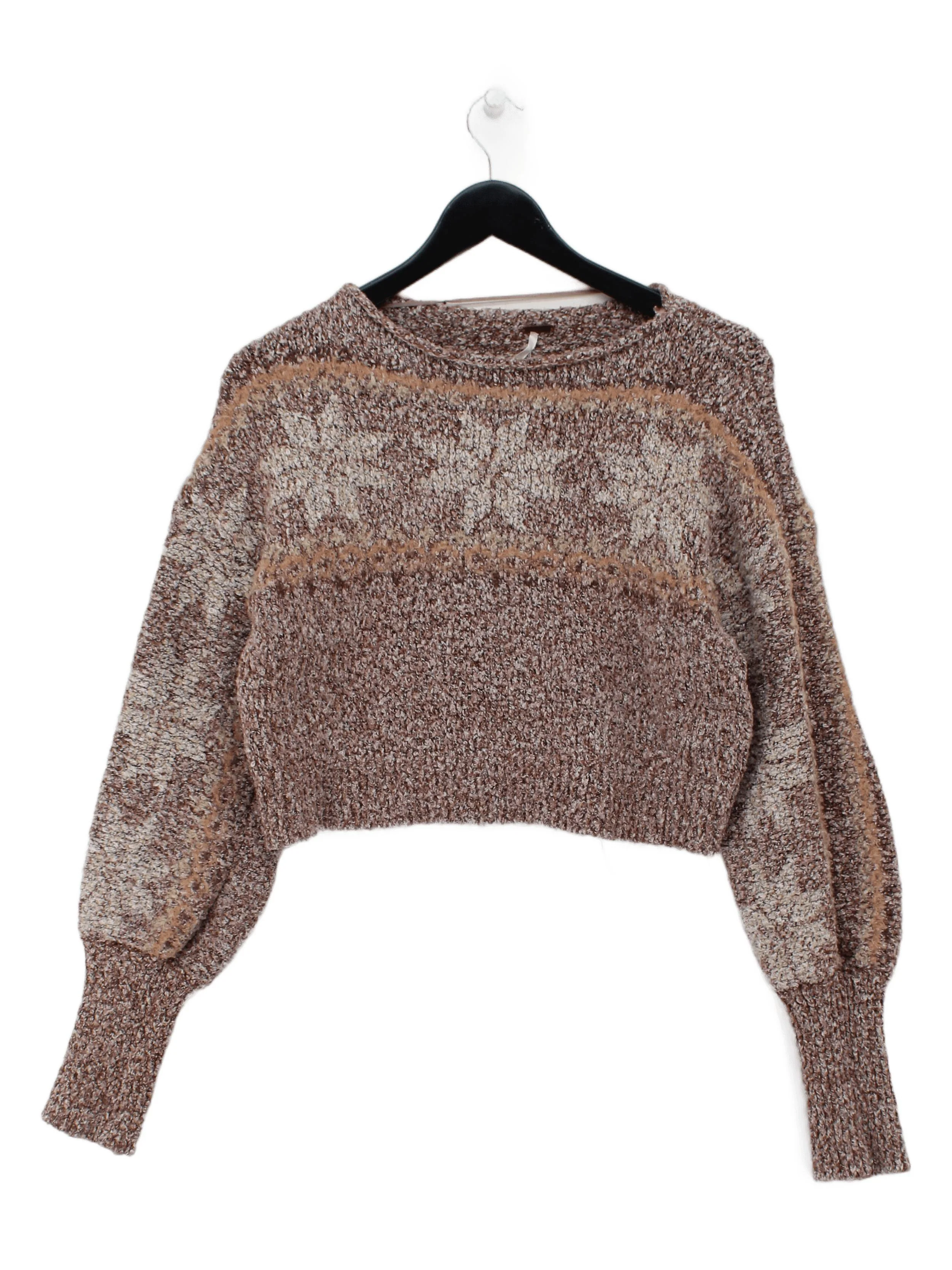 Free People Women's Jumper M Brown Polyester