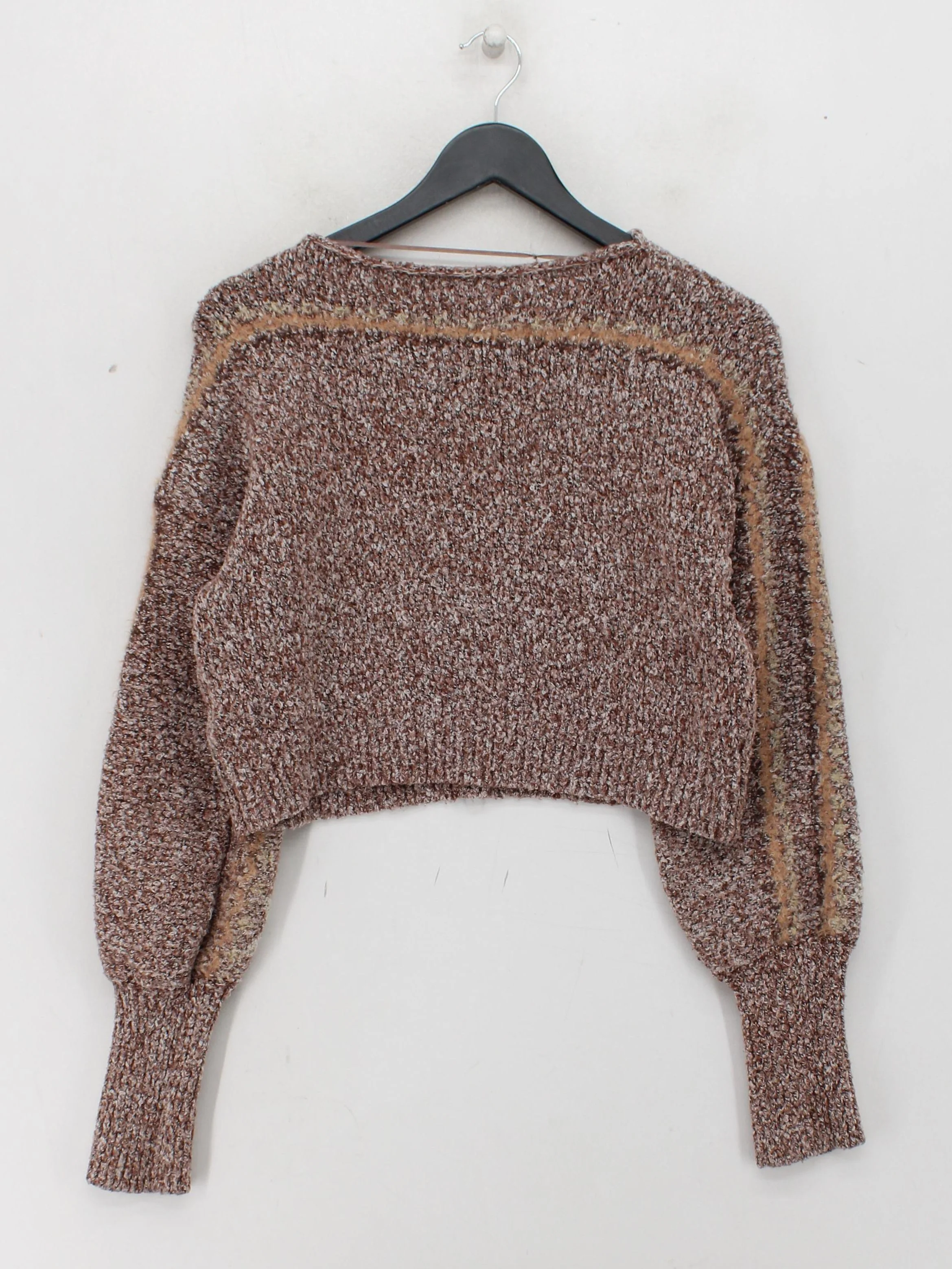 Free People Women's Jumper M Brown Polyester - Image 2