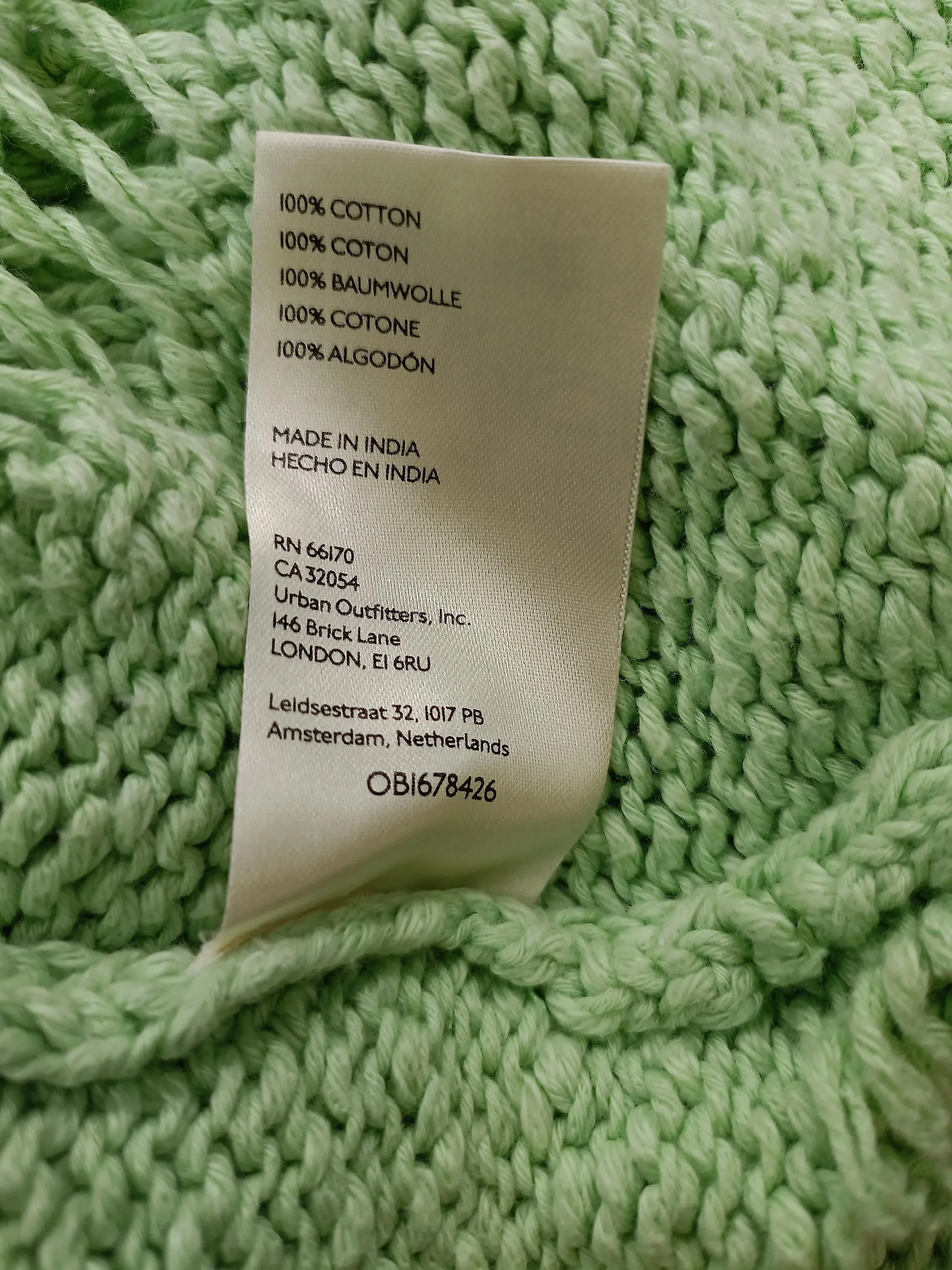 Free People Women's Jumper M Green 100% Cotton V-Neck Pullover - Image 6