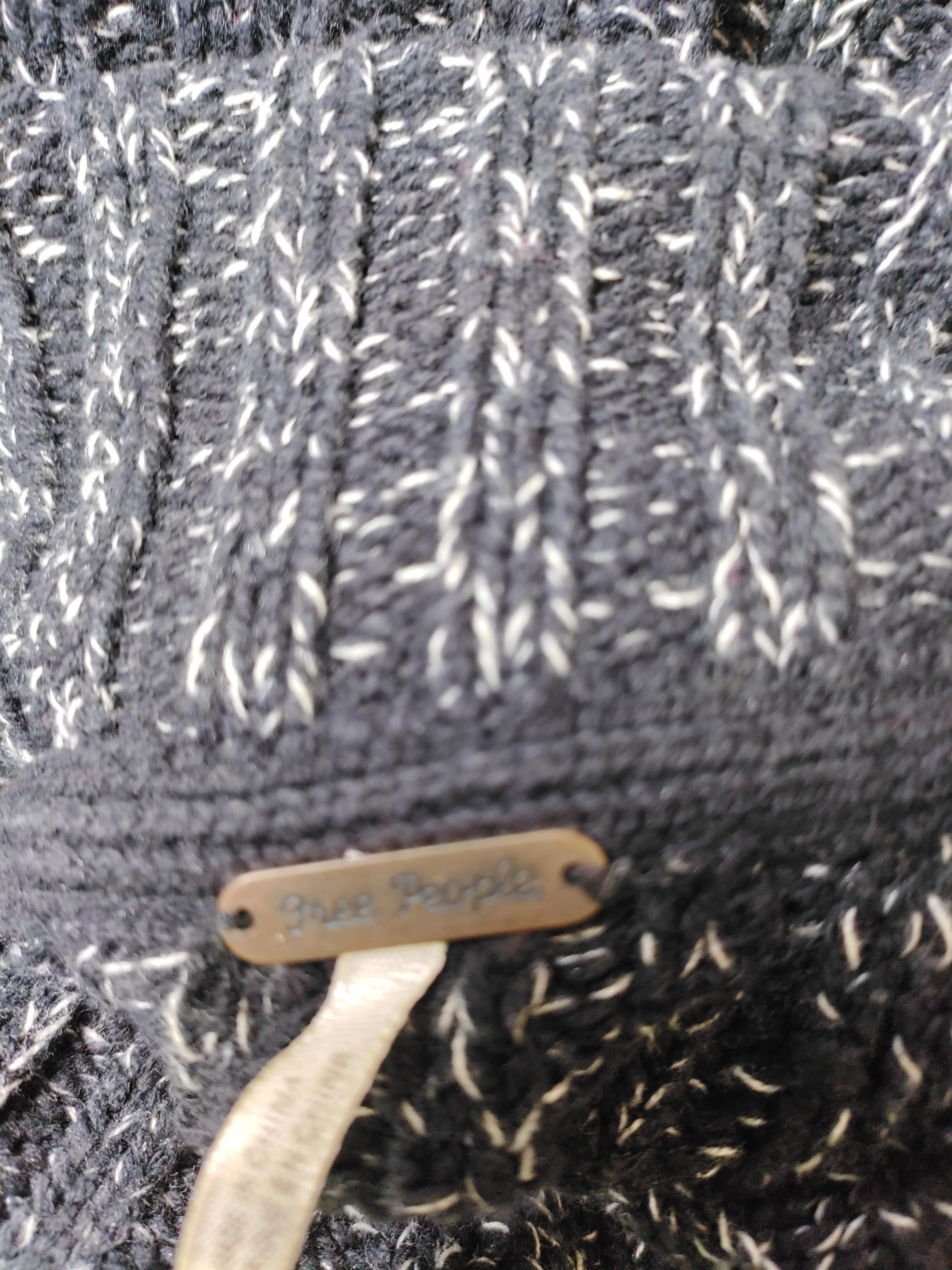 Free People Women's Jumper S Black 100% Wool Roll Neck Pullover - Image 5