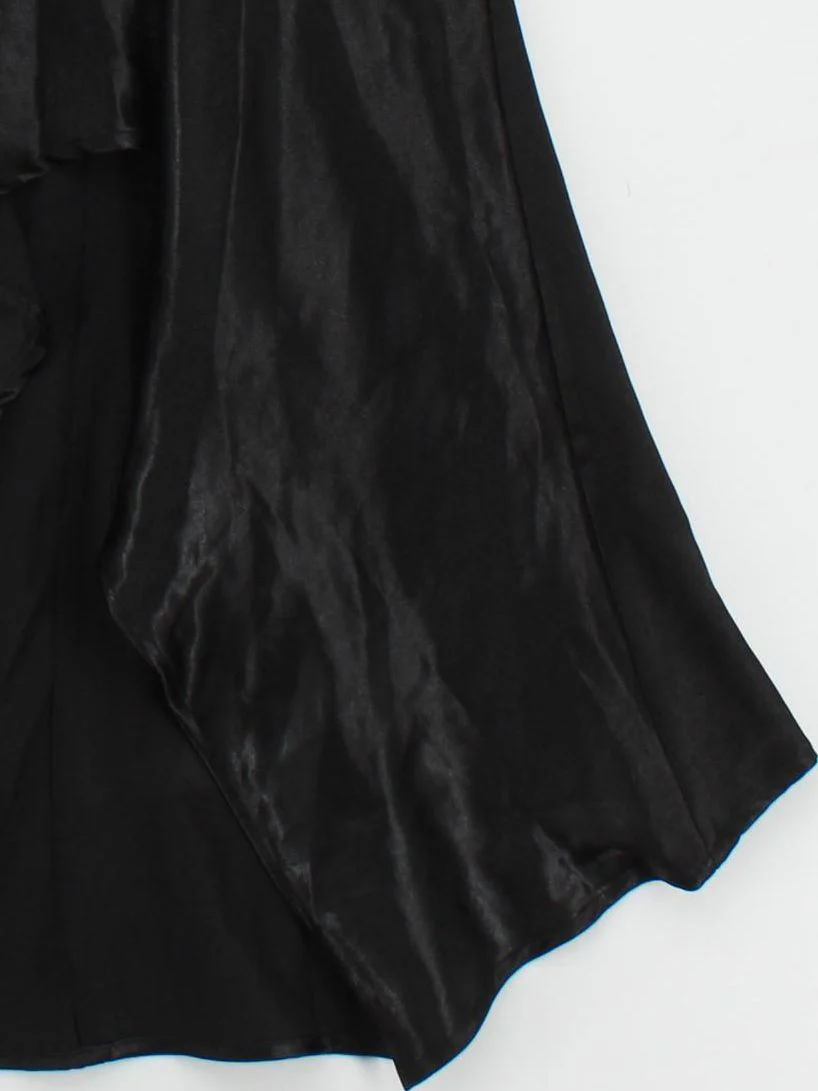 Free People Women's Maxi Skirt UK 14 Black 100% Polyester Maxi New with tags - Image 4
