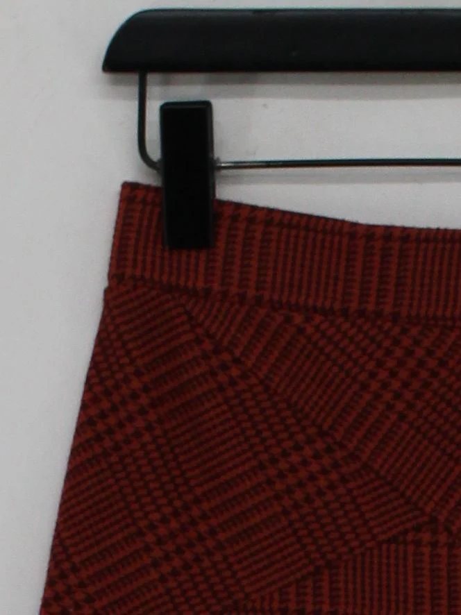 Free People Women's Mini Skirt M Red Polyester with Rayon, Spandex Mini - Image 4