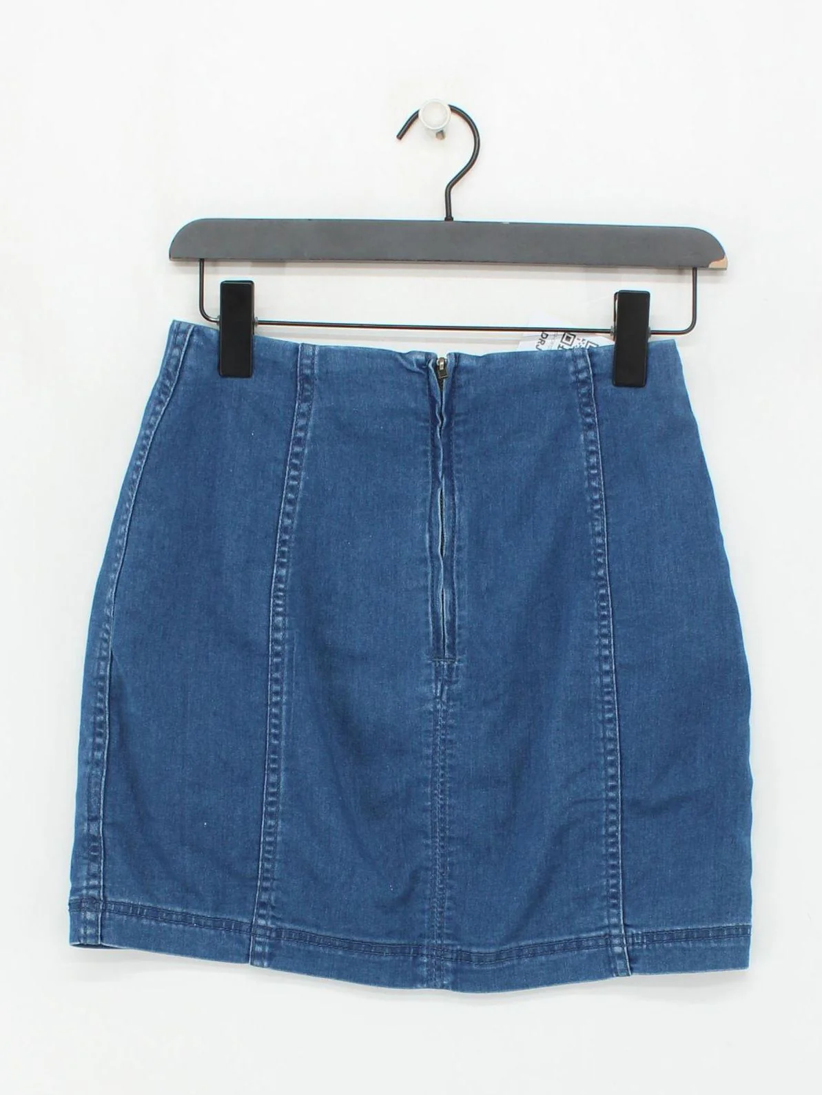 Free People Women's Mini Skirt UK 8 Blue 100% Other Short Mini - Image 2